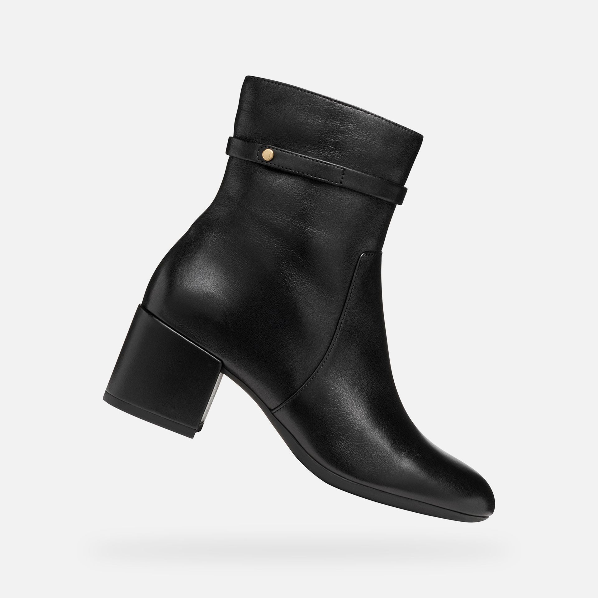 Černá dámská kotníková obuv Geox Eleana - 001