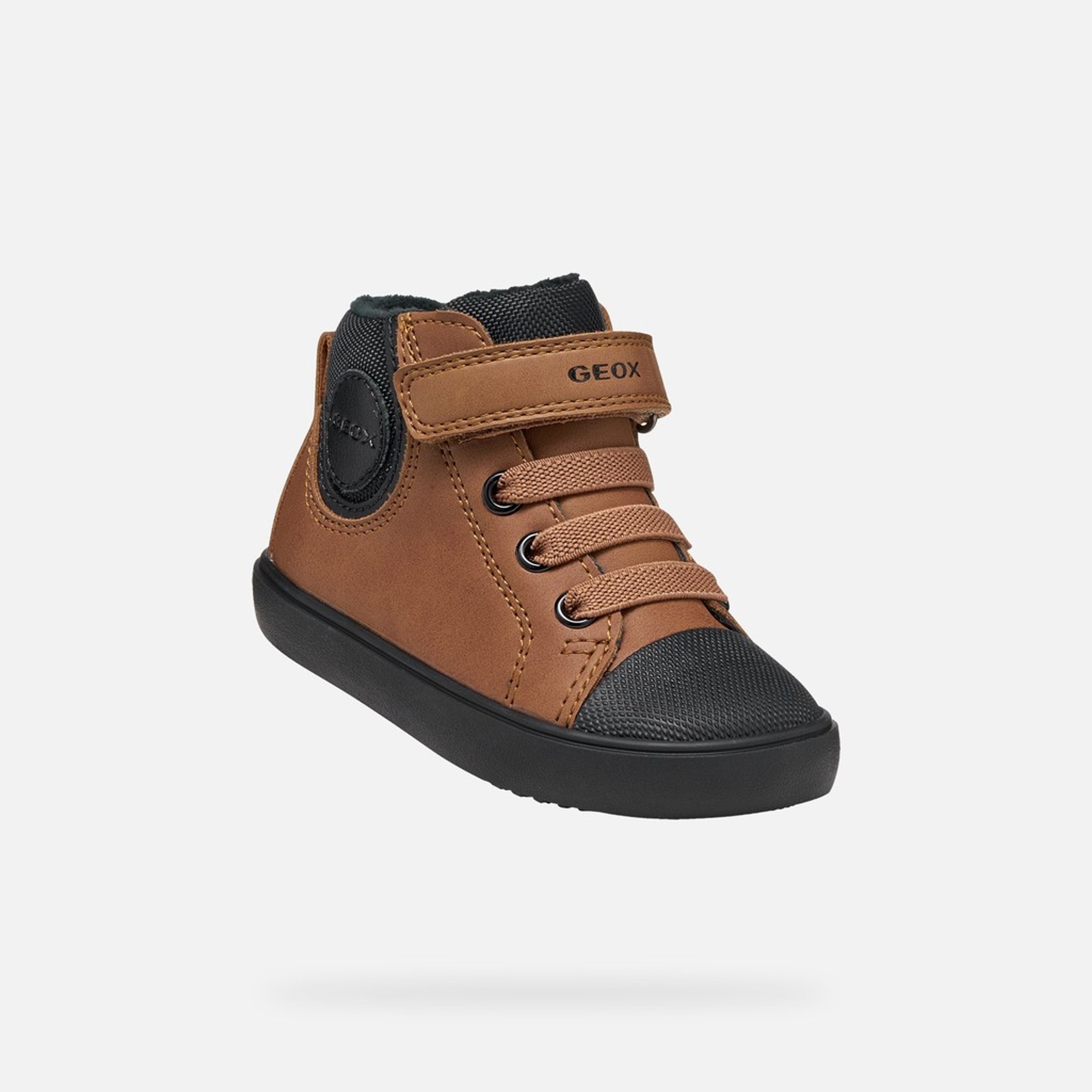 Brązowe trampki dla chłopców Geox Gisli - 005