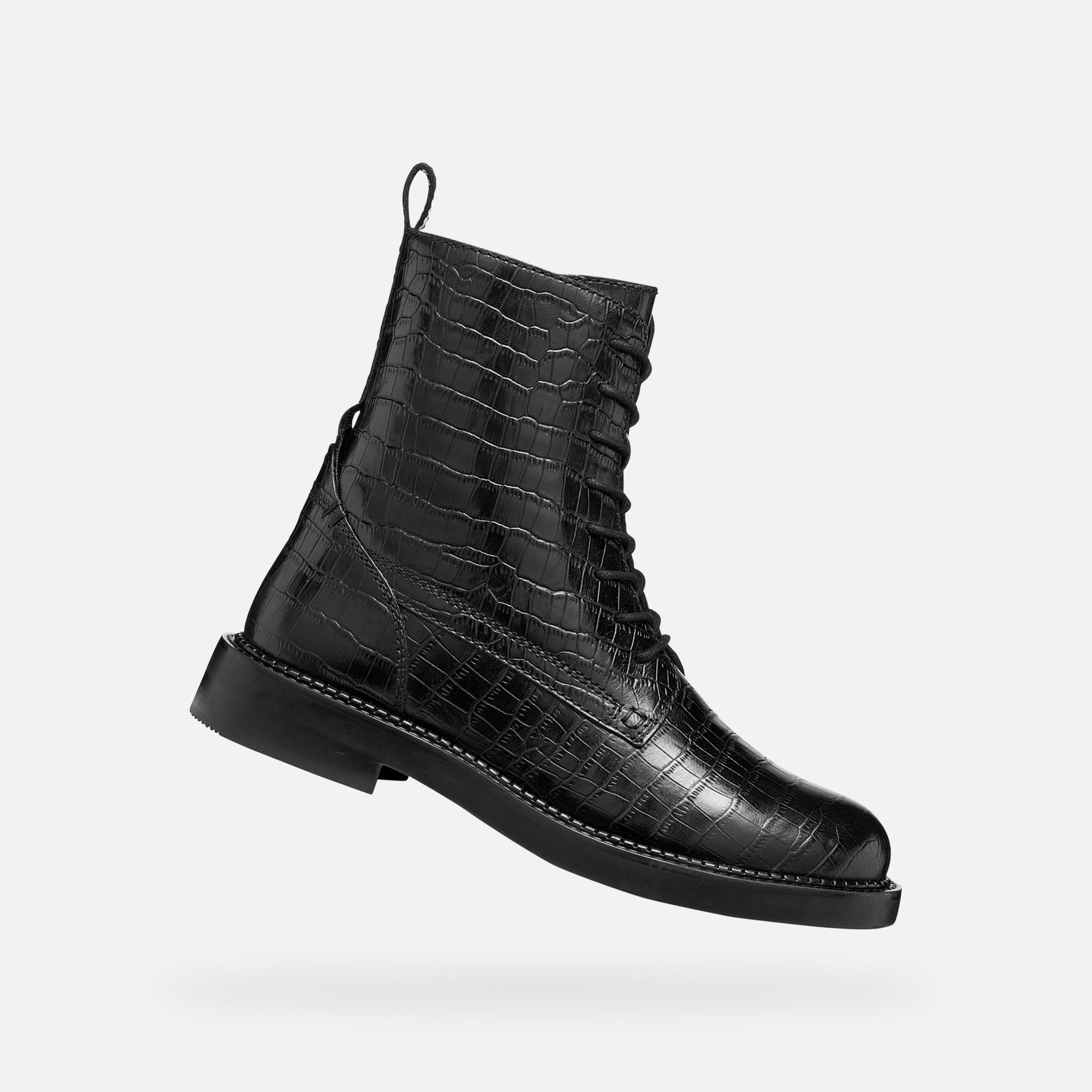 Čierna dámska členková obuv Geox Serilda - 001