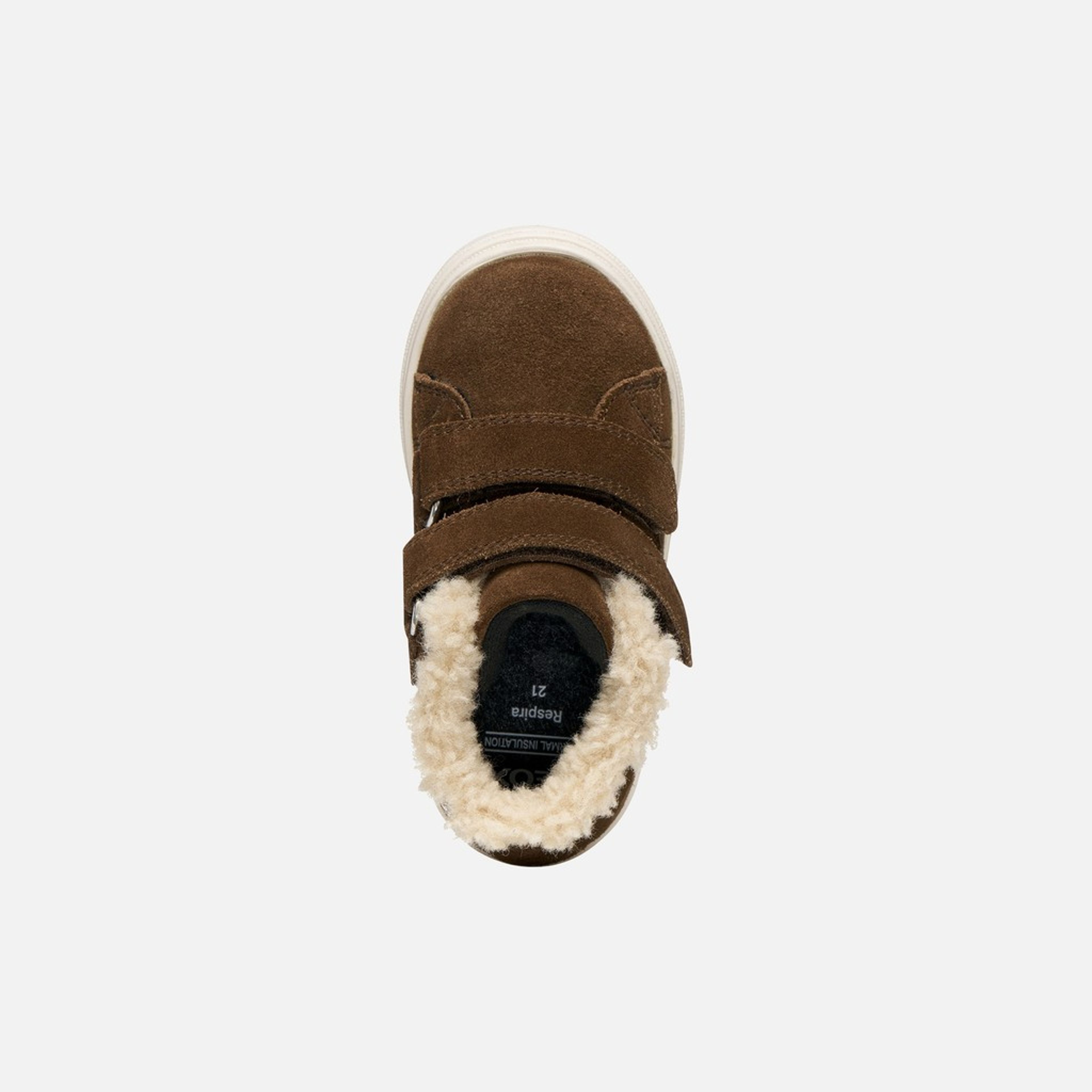 Sneakers maro închis pentru băieți Geox Nashik WPF - 006