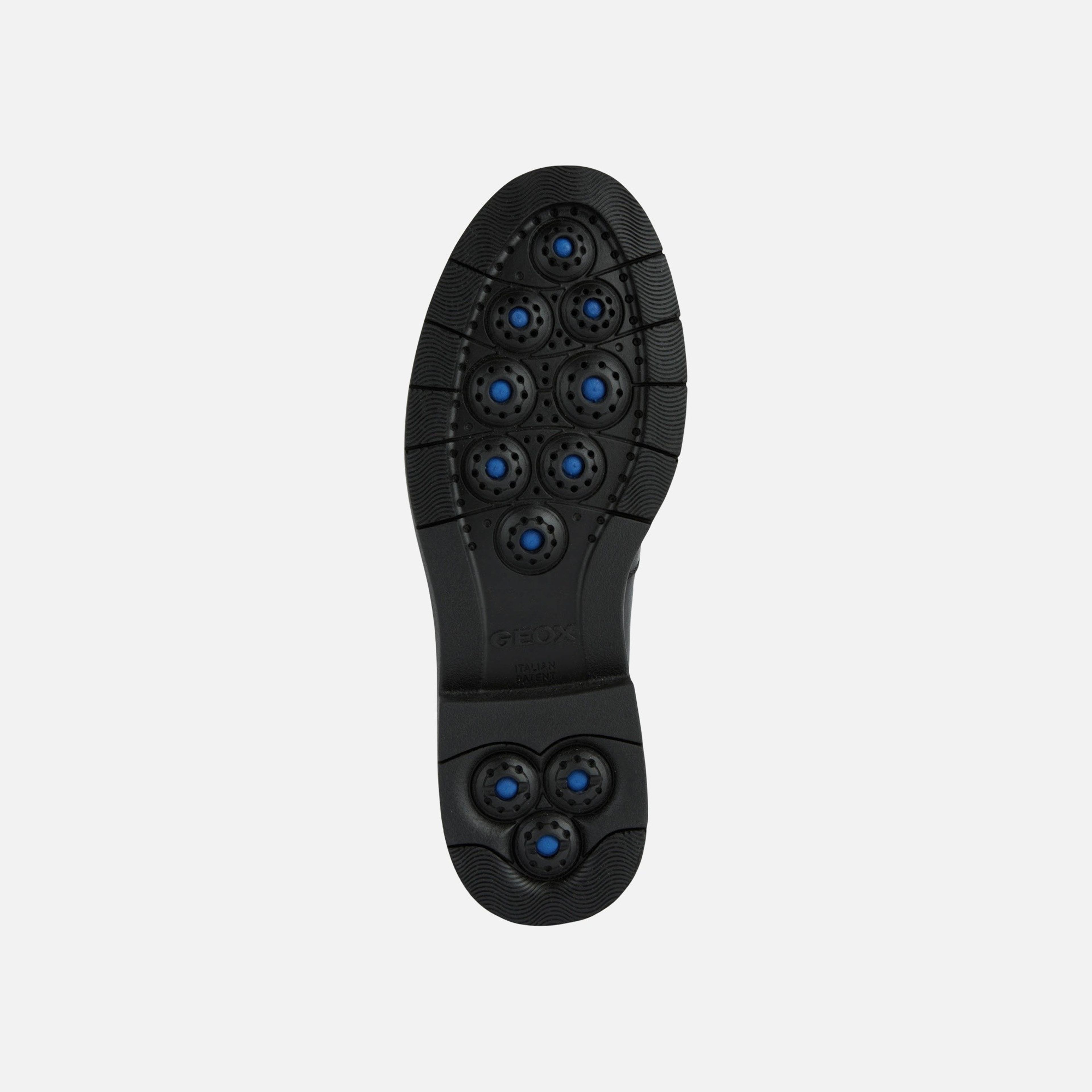 Čierne dámske mokasíny Geox Spherica EC1 - 008