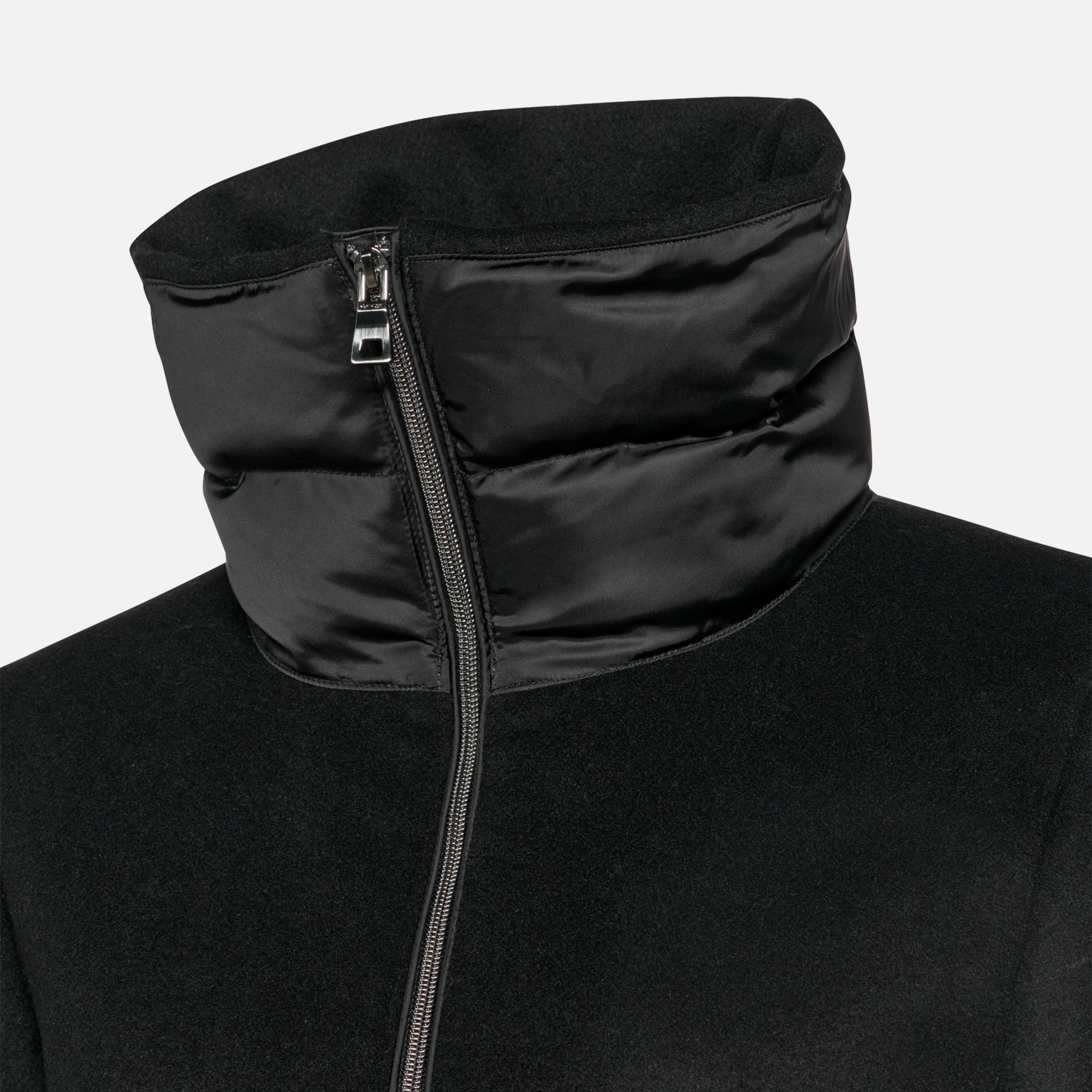 Čierny dámsky kabát Geox Pluette - 010