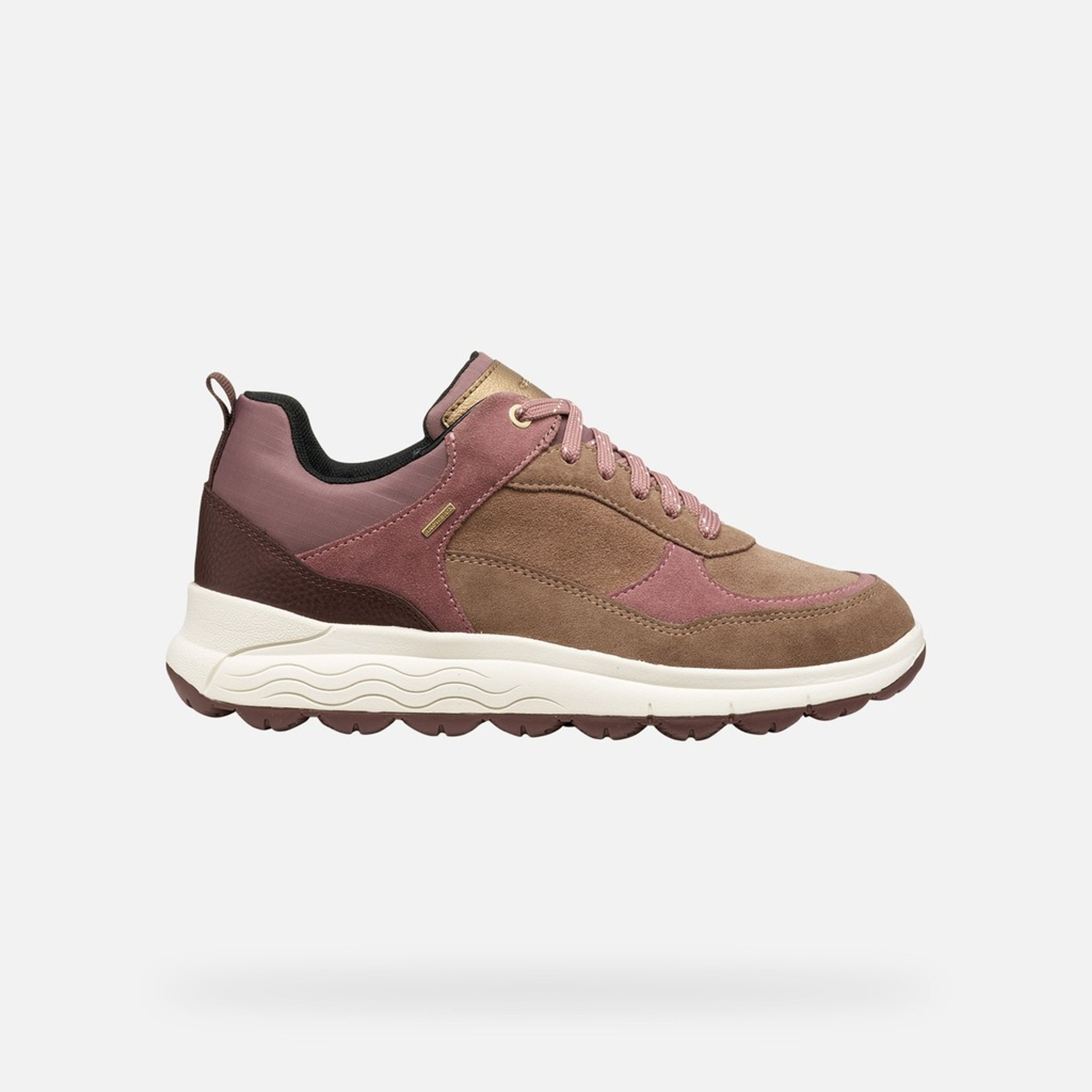 Jasnobrązowe damskie sneakersy Geox Spherica 4X4 B ABX - 002