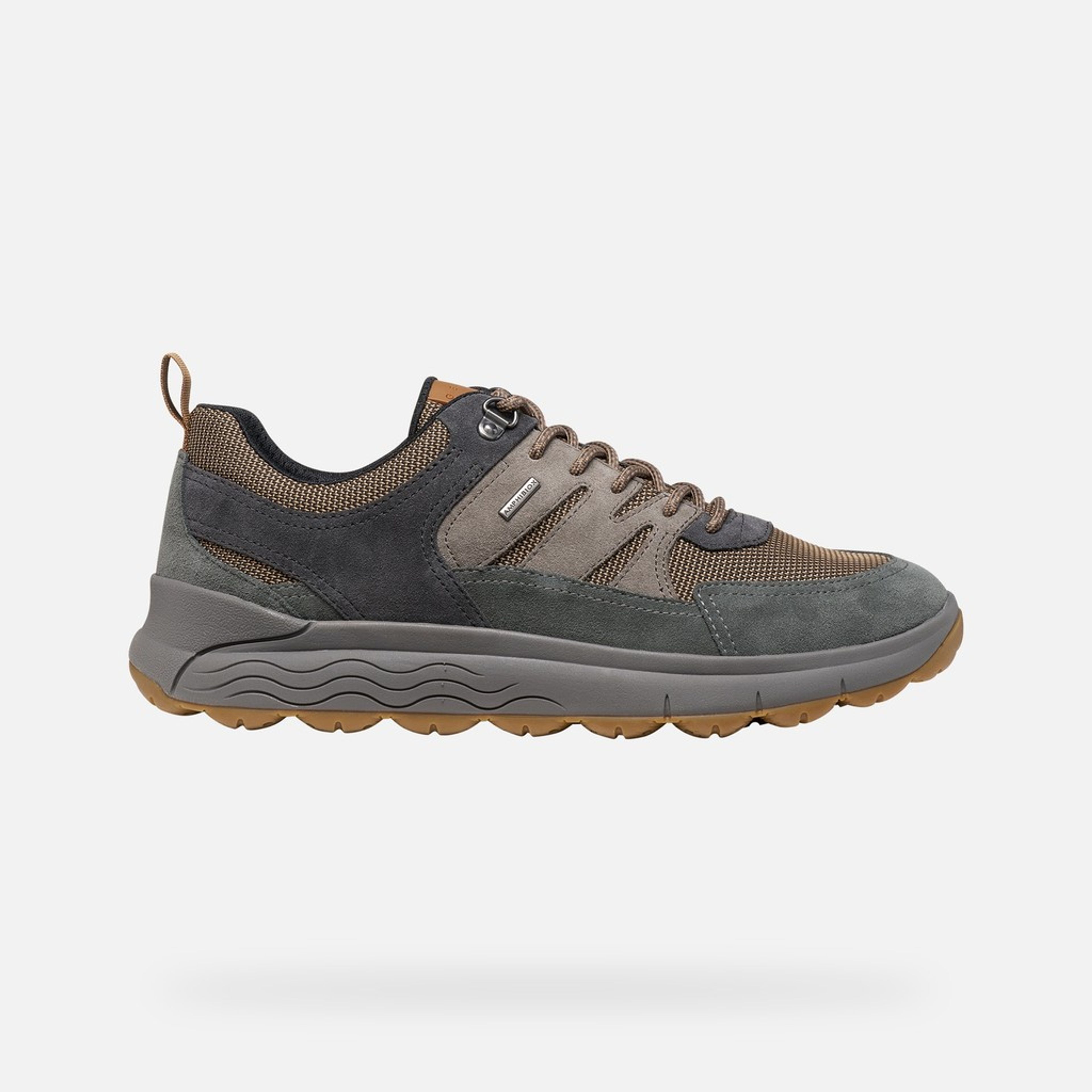 Szare męskie sneakersy Geox Spherica 4X4 B ABX - 002