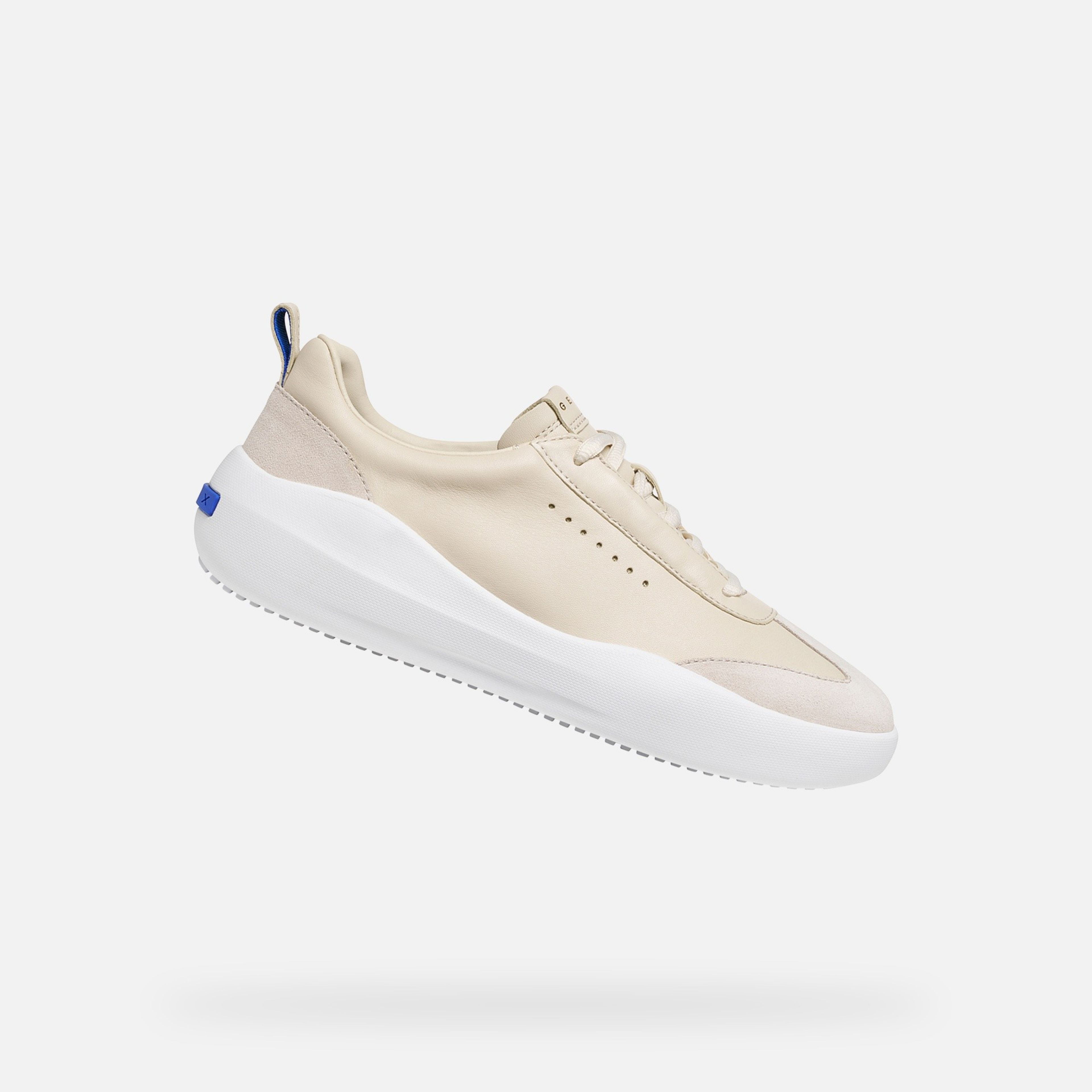 Krémové dámske tenisky Geox Gxcp-02