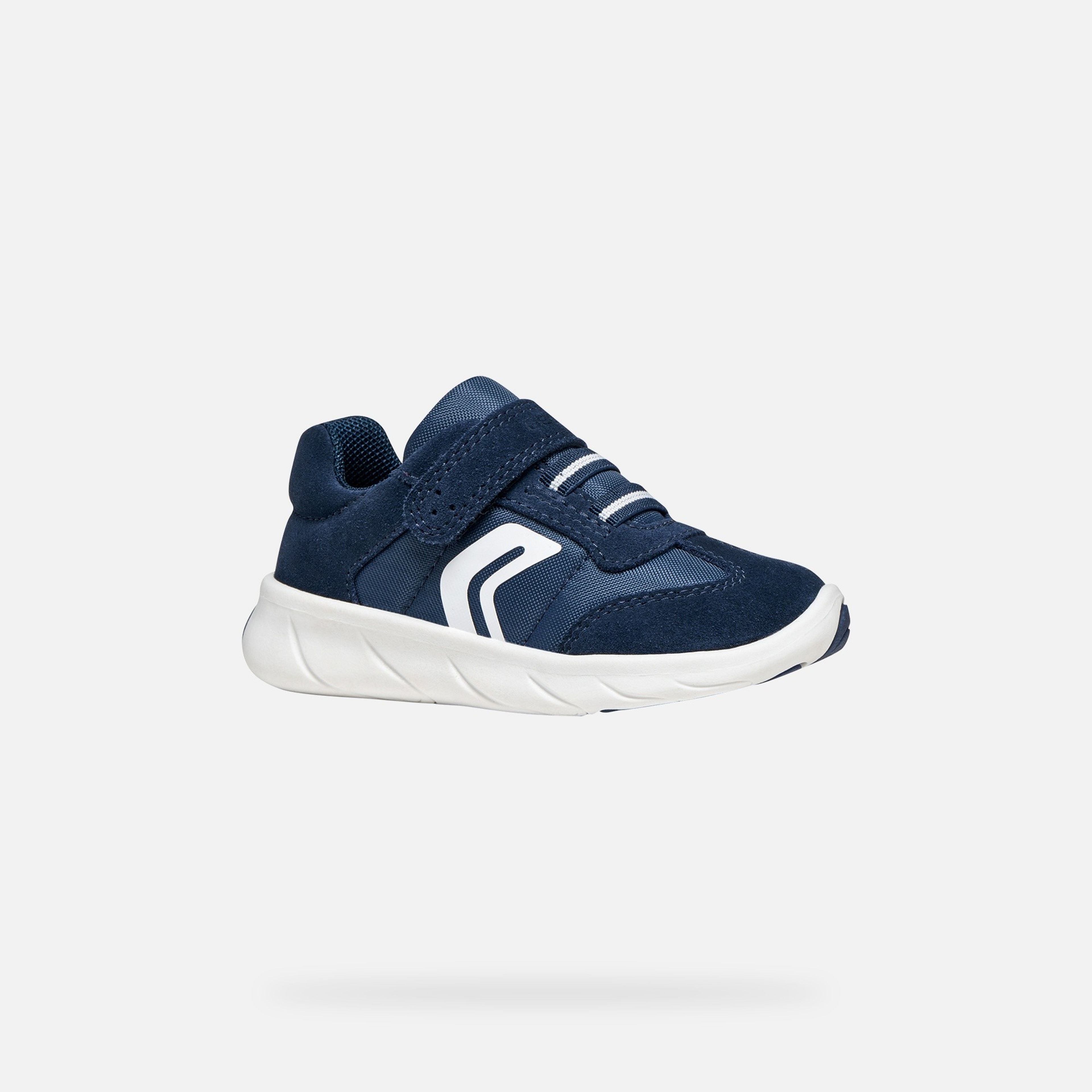 Granatowe chłopięce tenisówki barefoot Geox Foot-run - 003