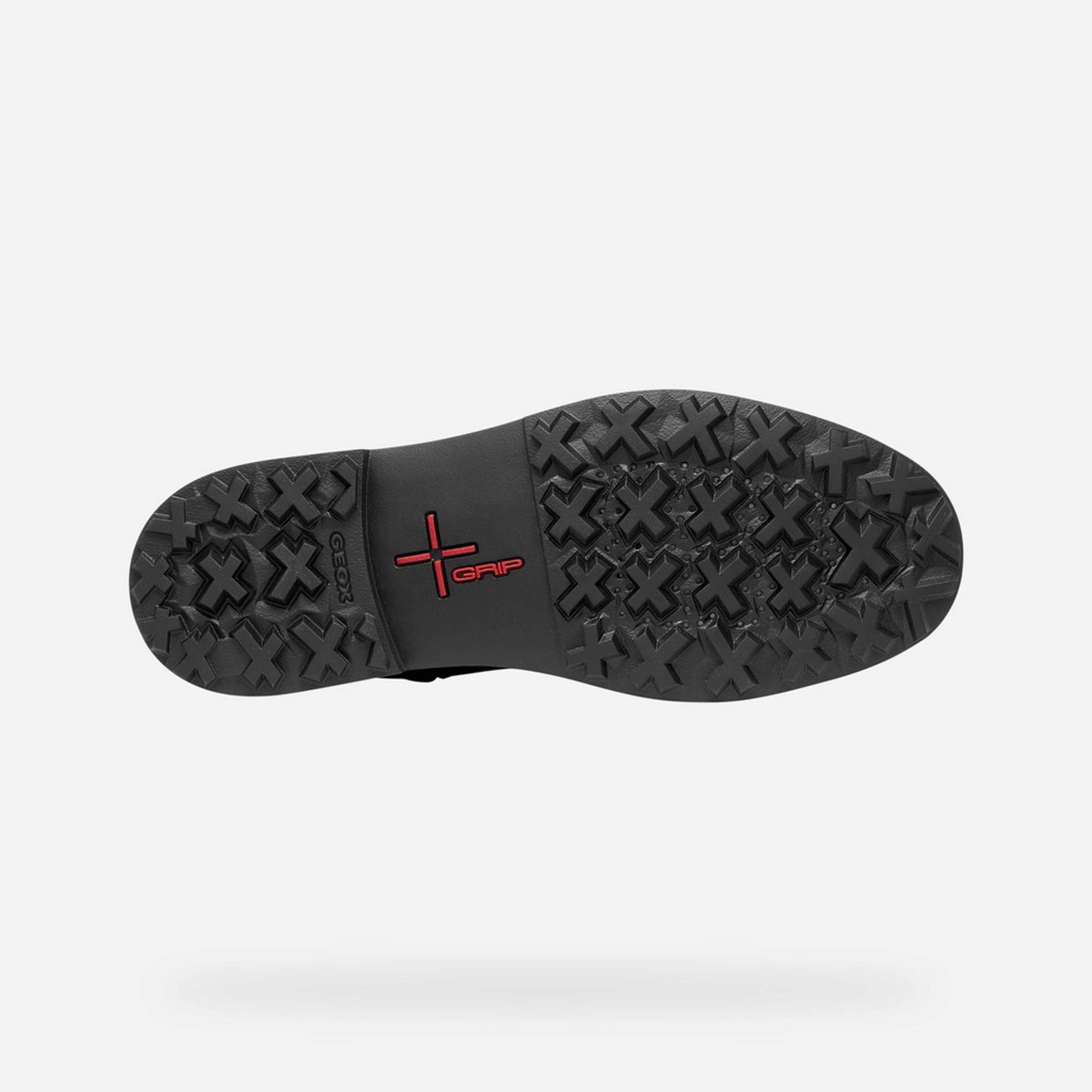Czarne męskie buty za kostkę Geox Lagorai + Grip B A - 008