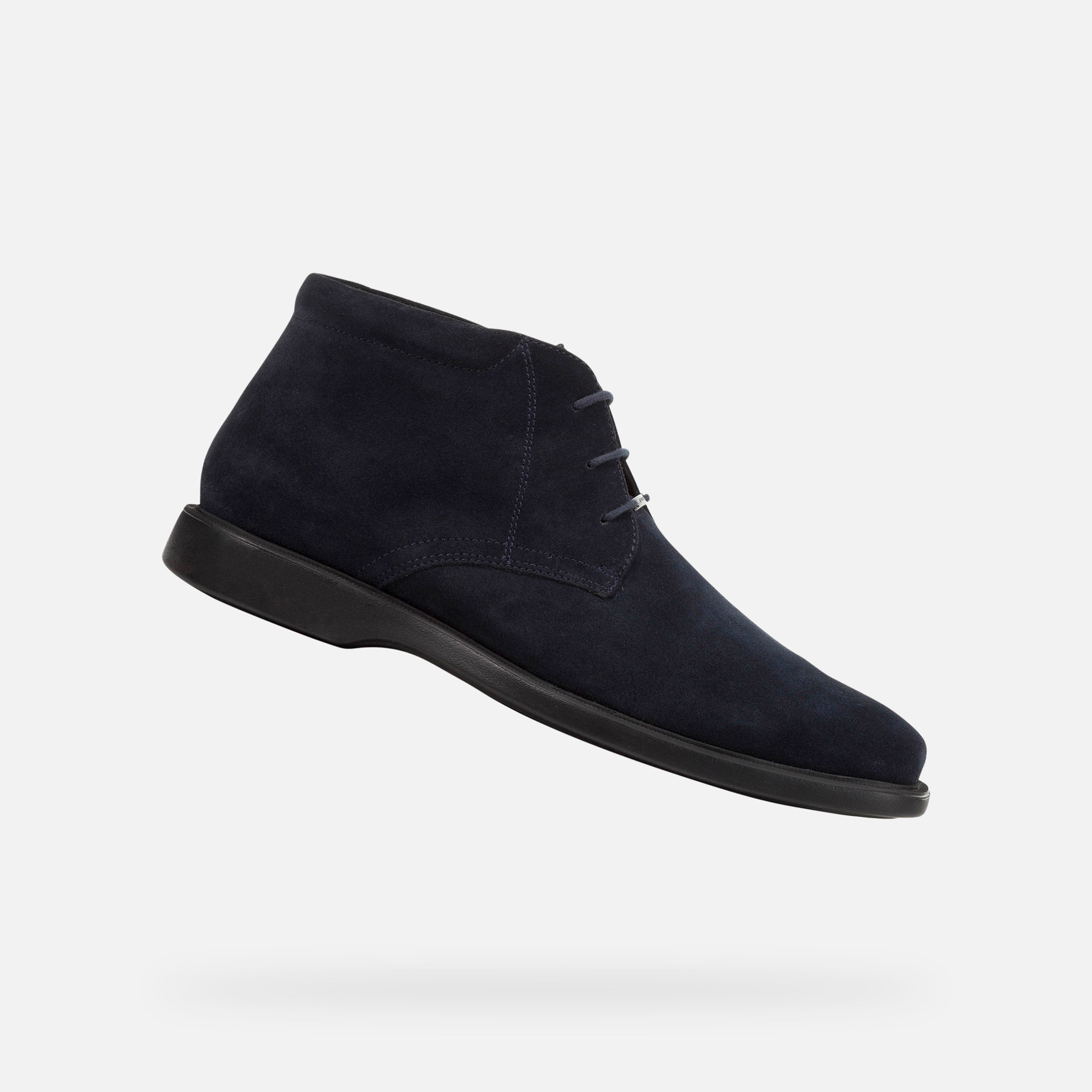 Ciemnogranatowe męskie buty za kostkę Geox Brayden 2fit