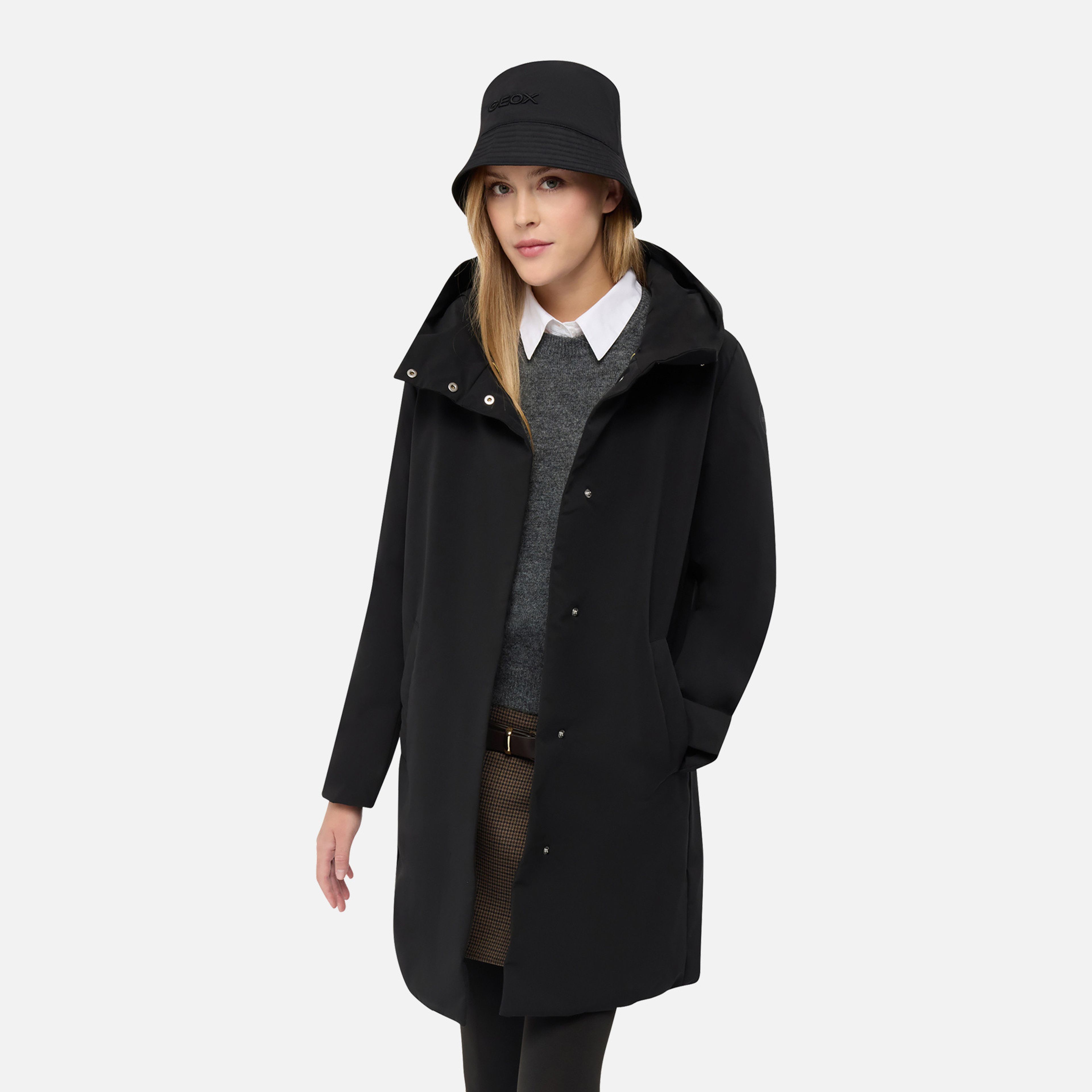 Černá dámská parka Geox Spherica