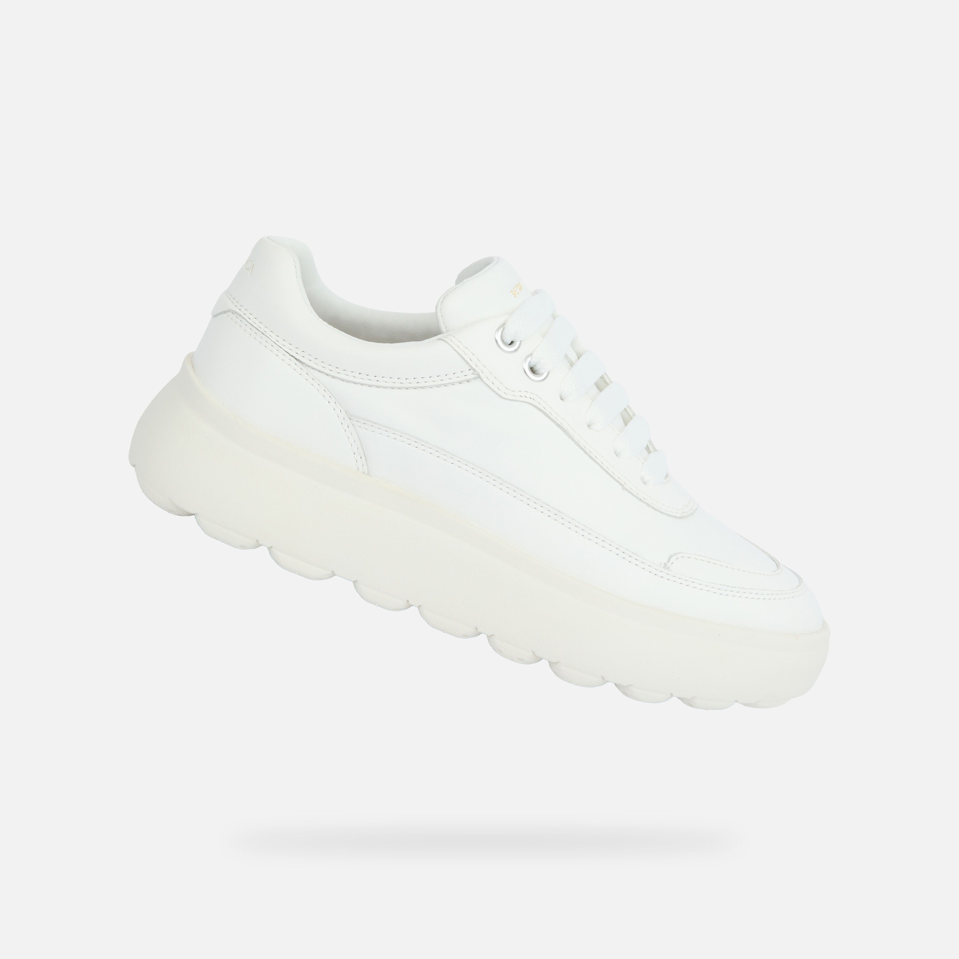 Biele dámske tenisky Geox Spherica EC4.1