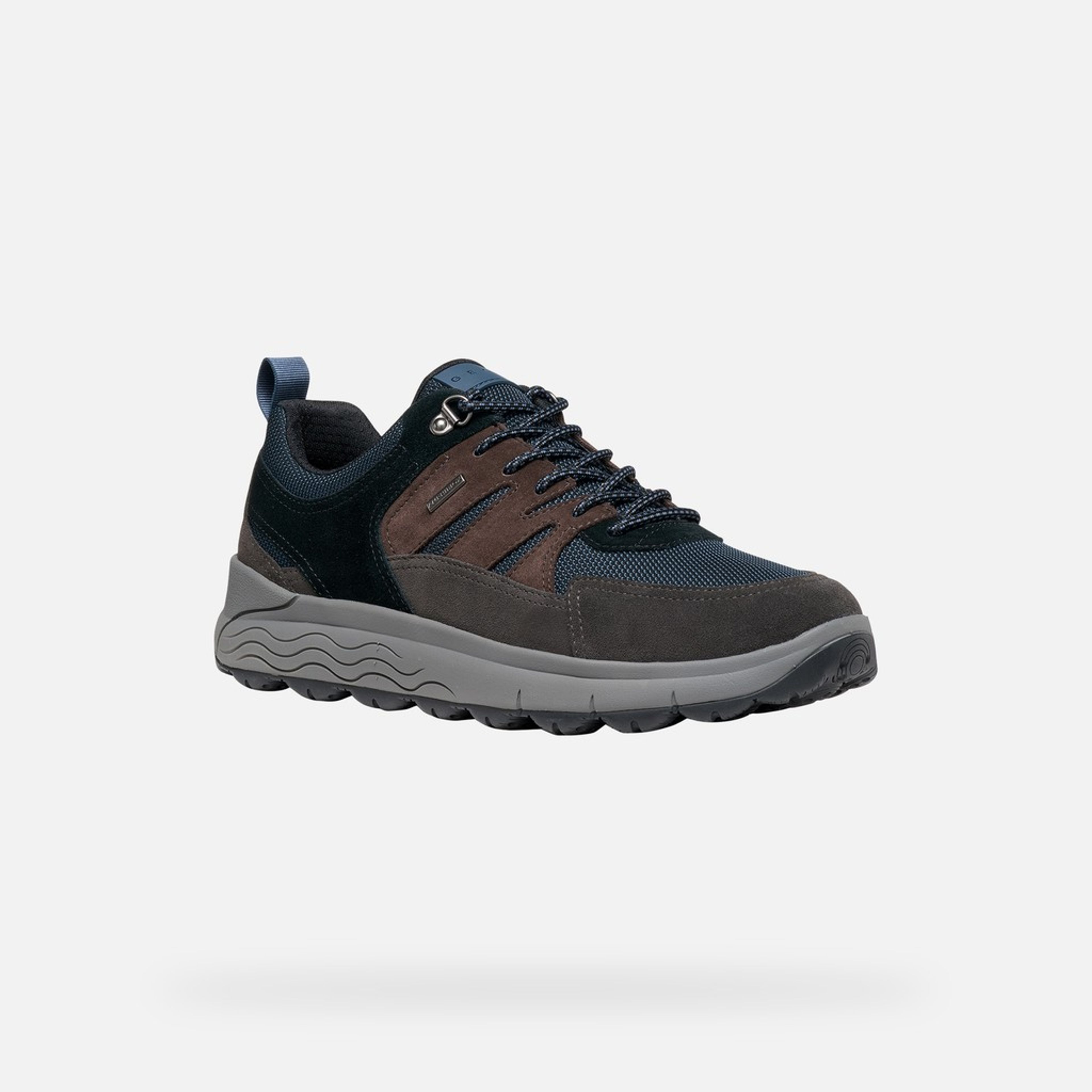 Ciemnobrązowe sneakersy męskie Geox Spherica 4X4 B ABX - 003
