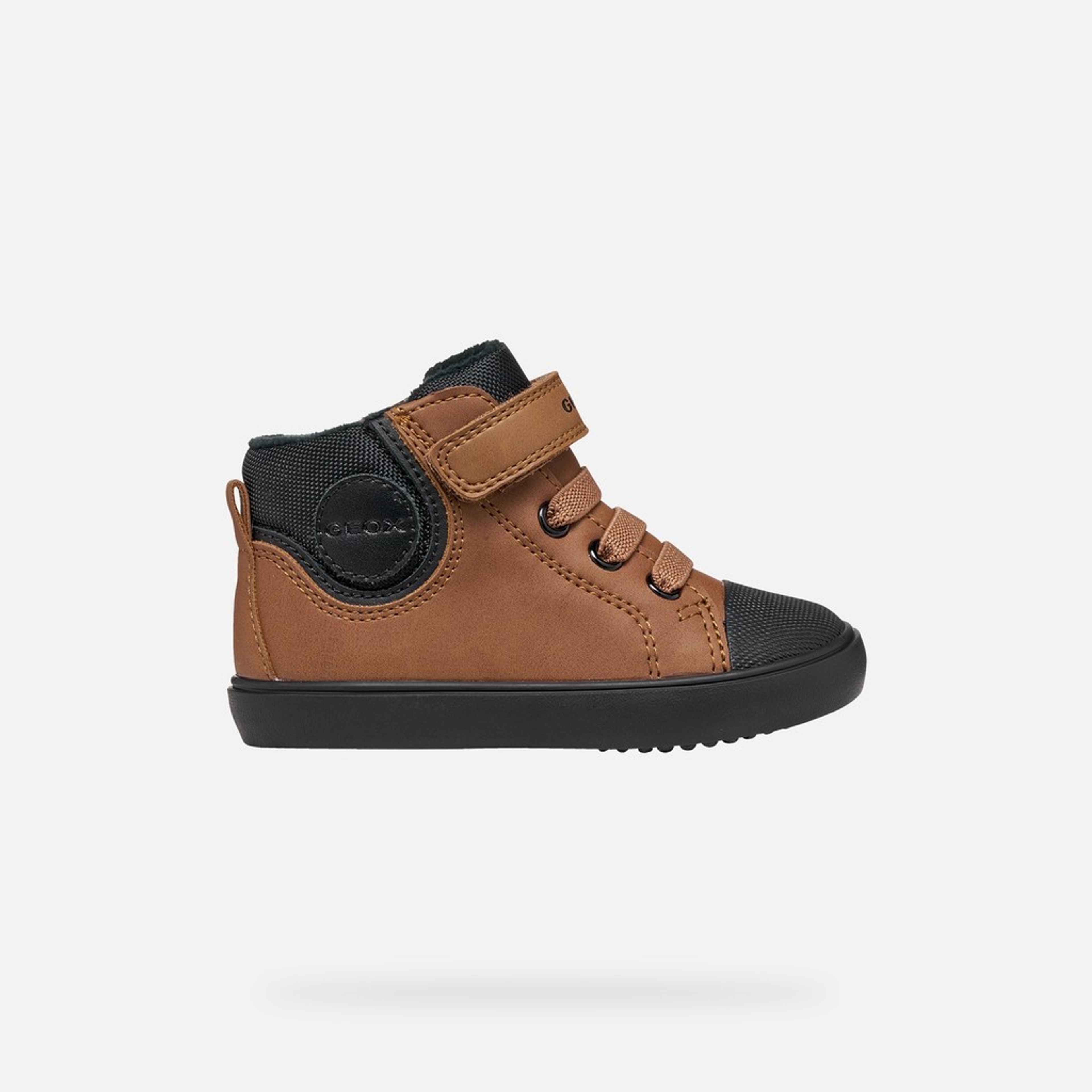 Brązowe trampki dla chłopców Geox Gisli - 002