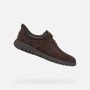 Ciemnobrązowe męskie buty wizytowe Geox Flextride F Plus-Ciemna brązowa - 001