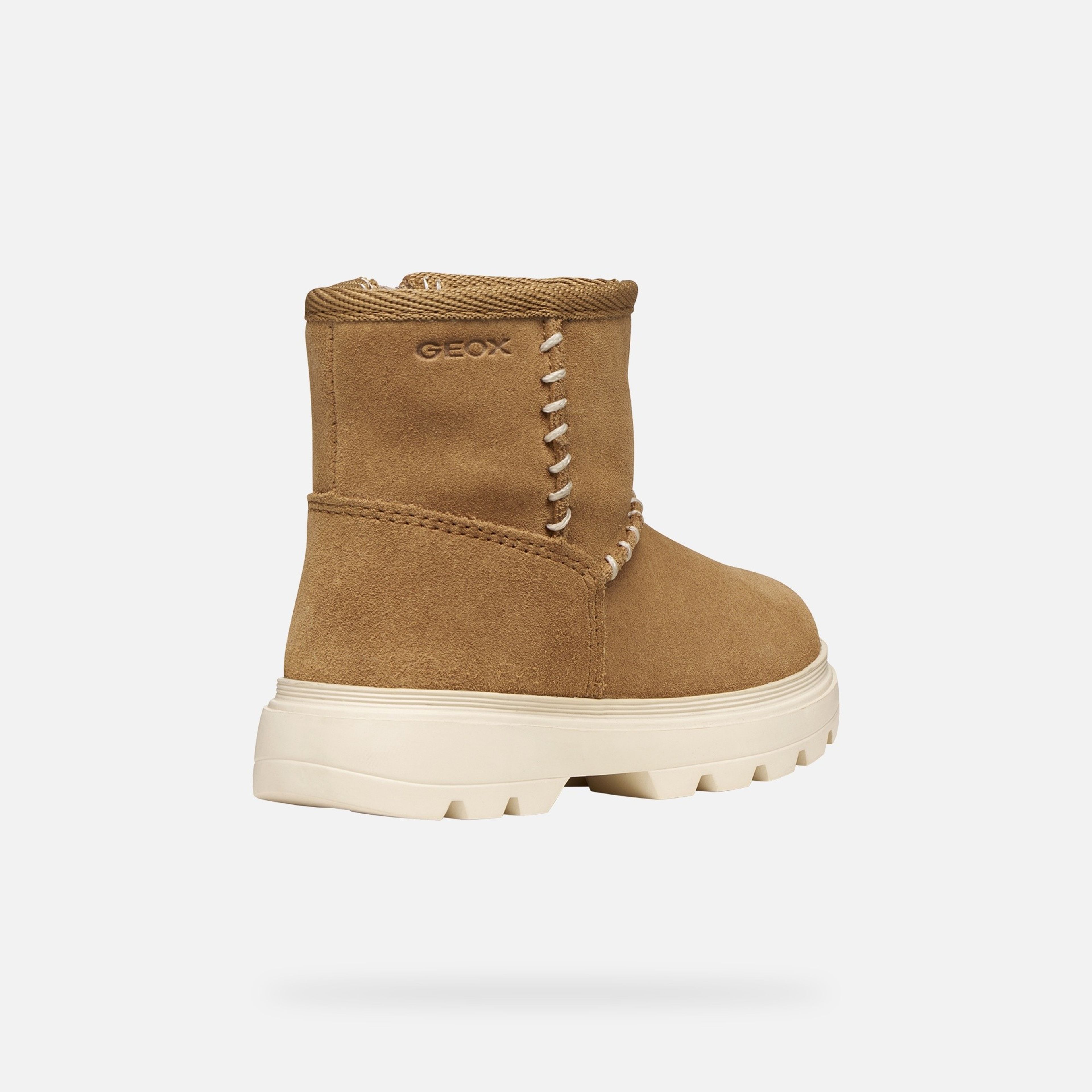 Brązowe dziewczęce buty za kostkę Geox Kiddartah - 005
