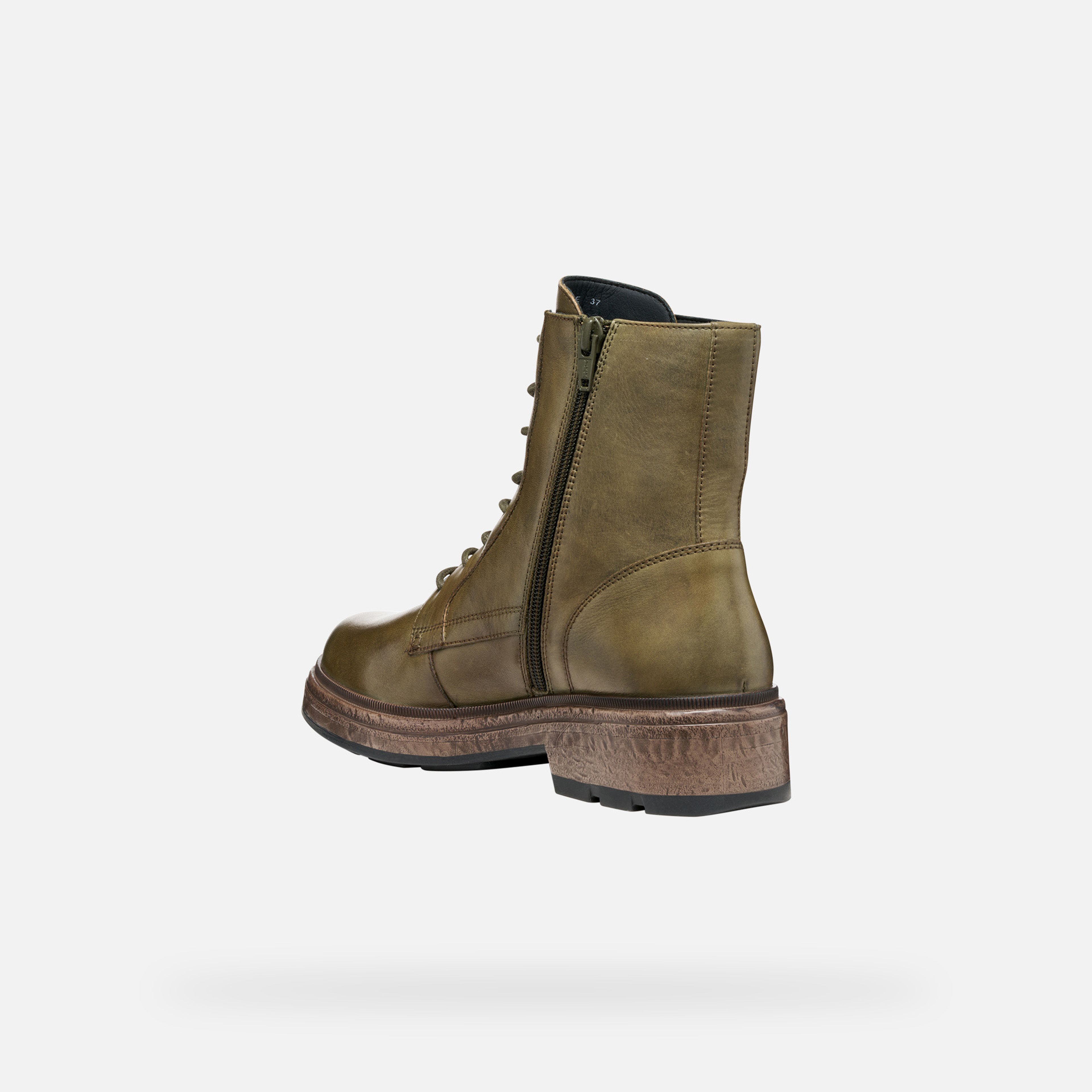 Khaki dámská kotníková obuv Geox Swelen - 005