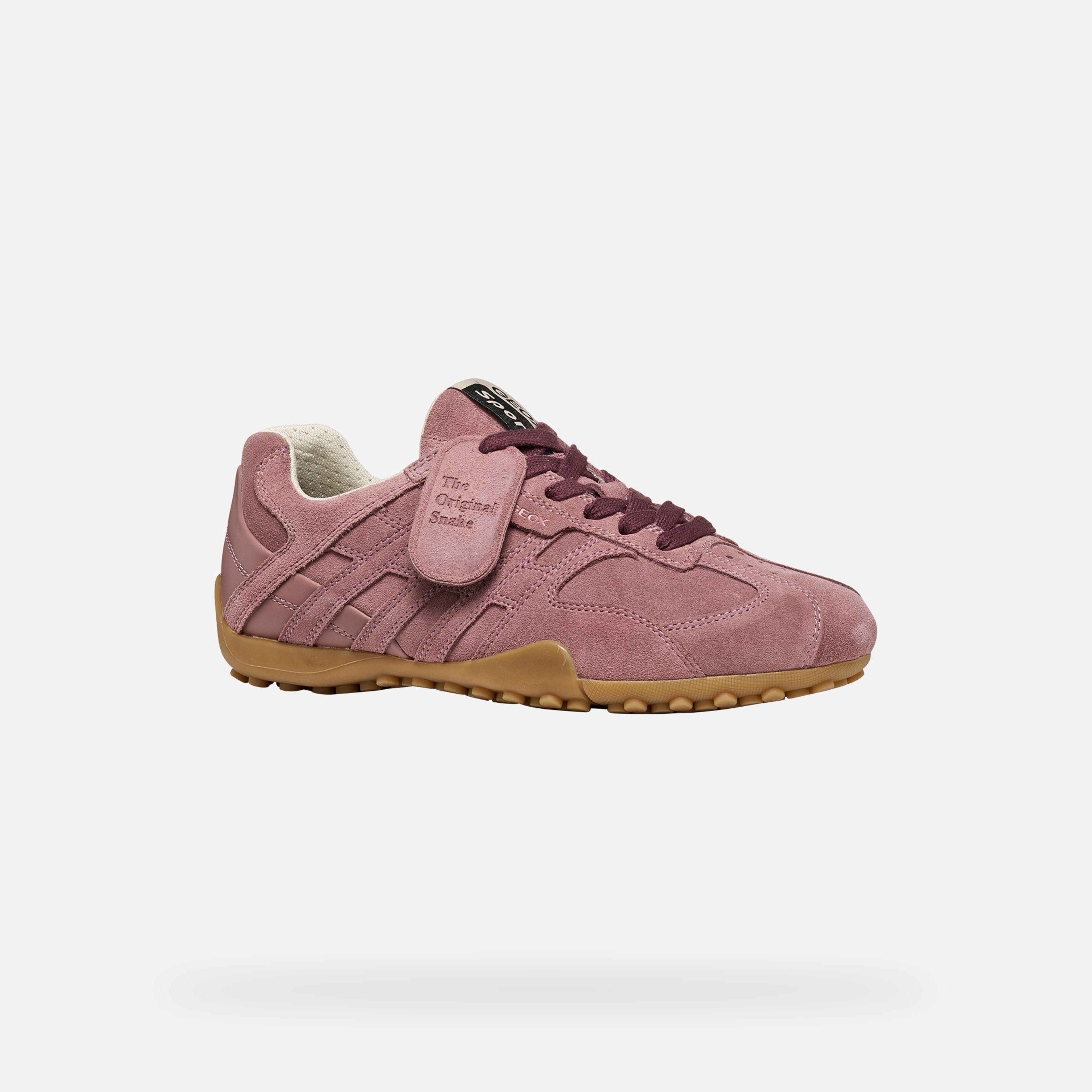 Růžové dámské tenisky Geox Snake - 003