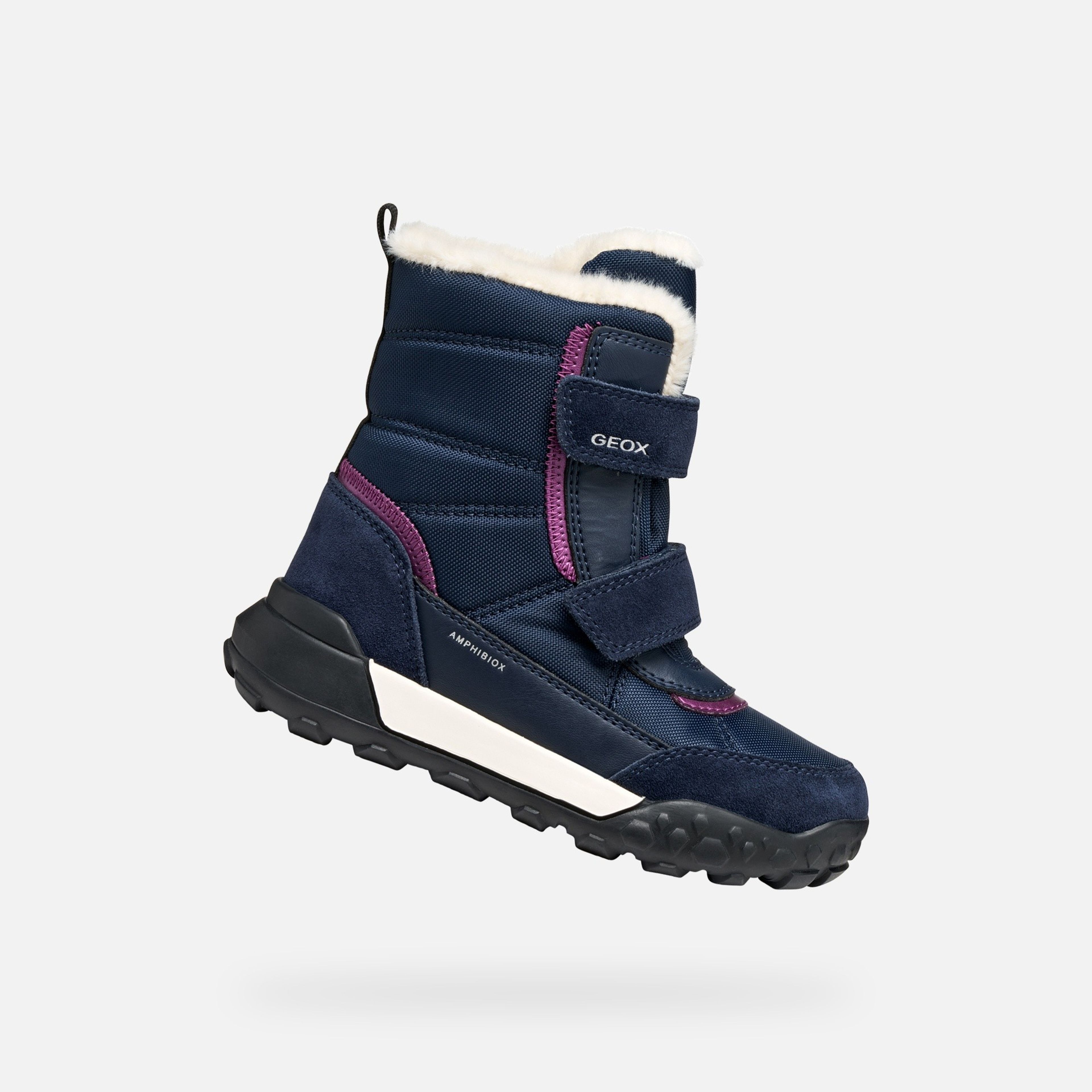 Tmavomodrá dievčenská členková obuv Geox Trekkyup - 001