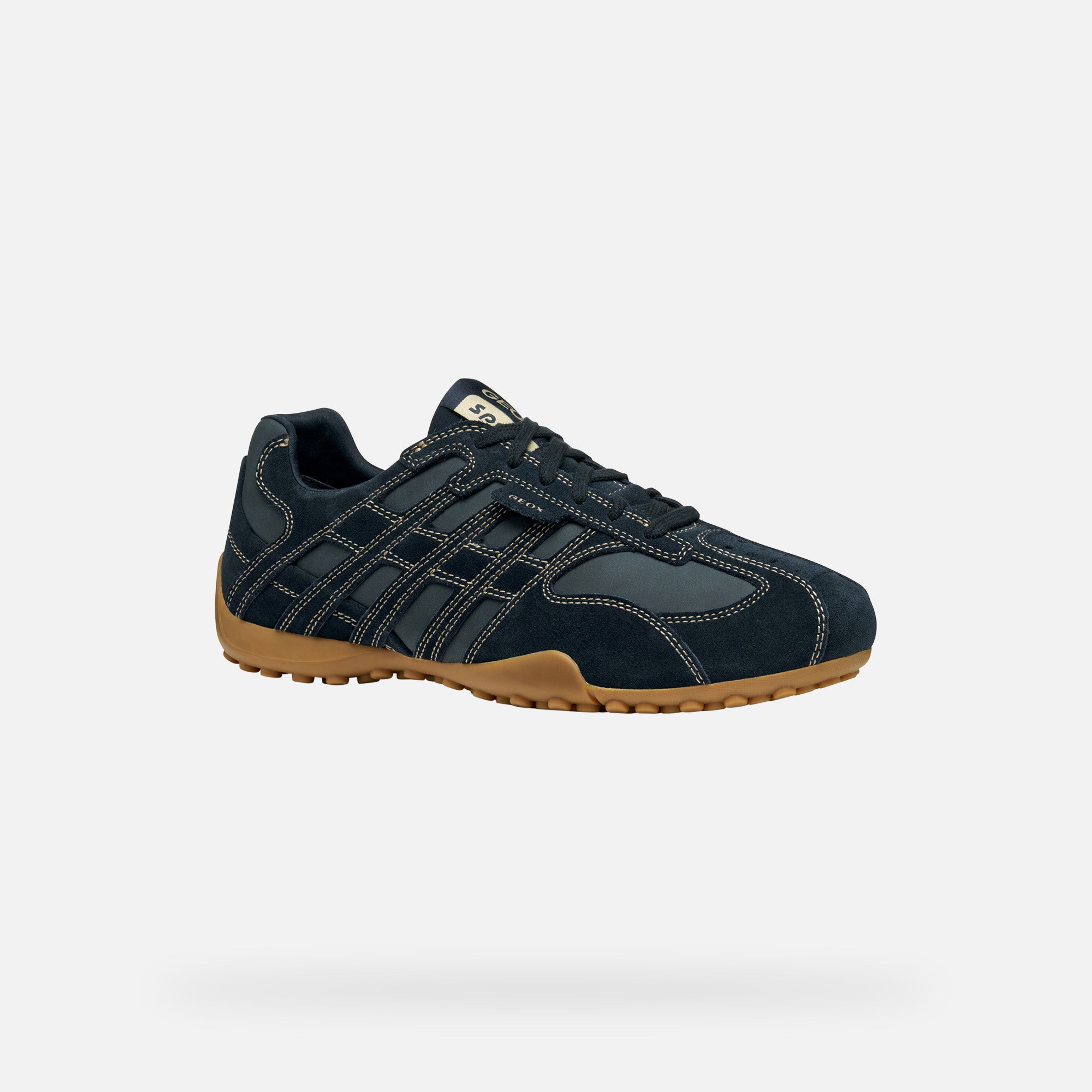 Tmavě modré pánské tenisky Geox Snake Original - 003