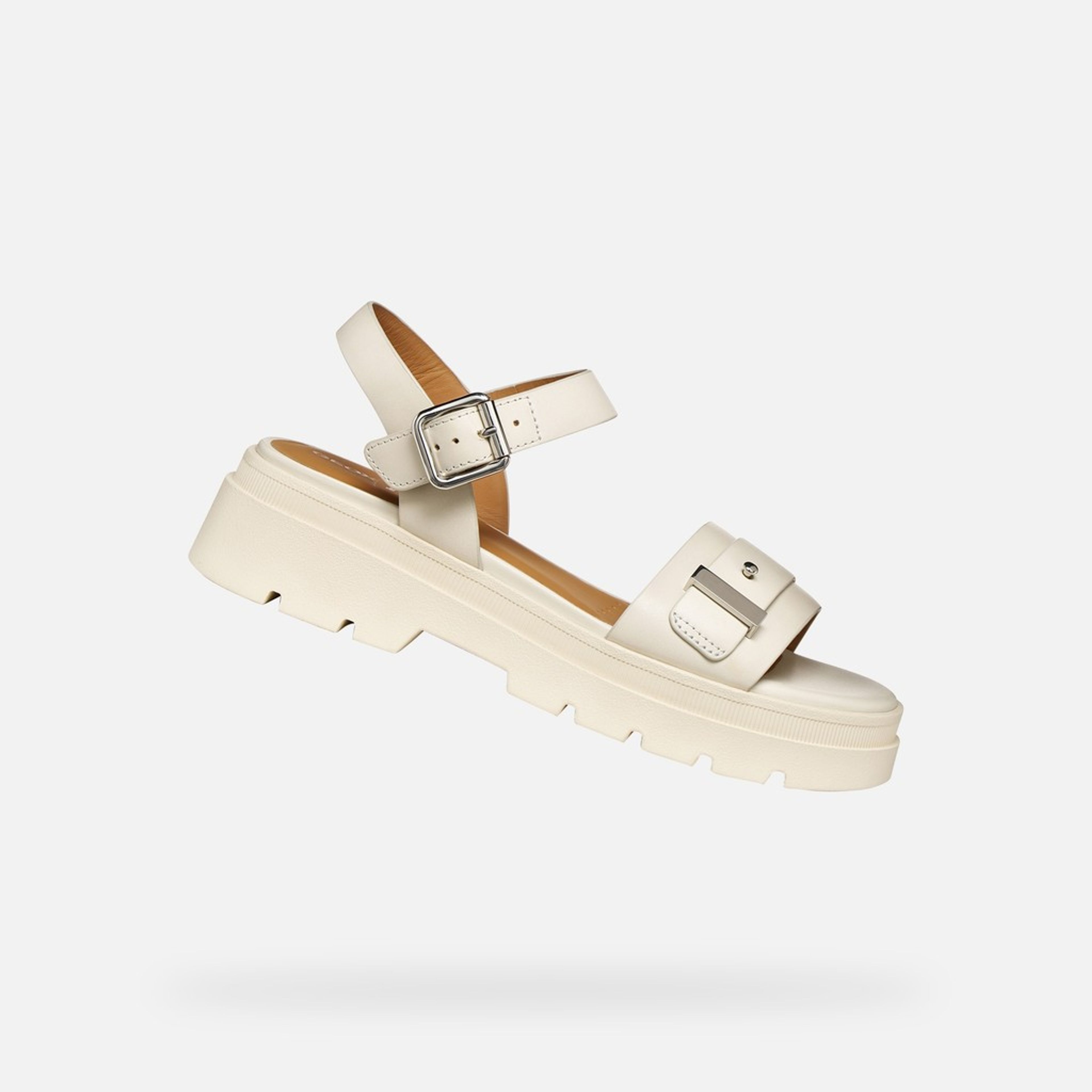 Krémové dámské sandály Geox Adacter S B