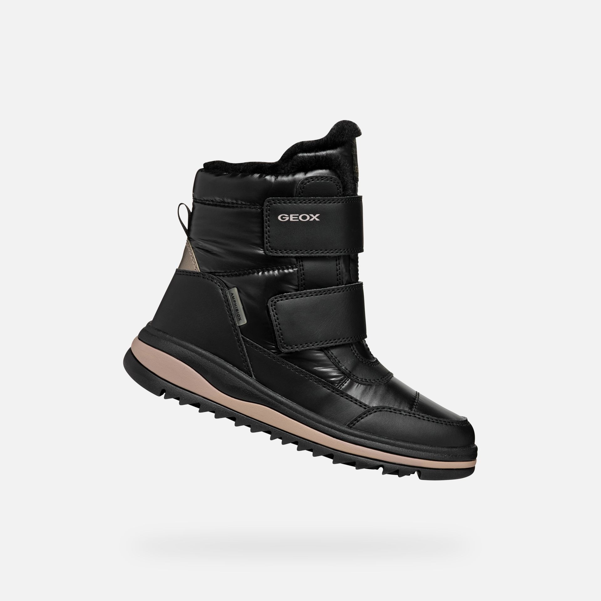 Černá dívčí zimní obuv Geox Adelhide  B Ab - 001