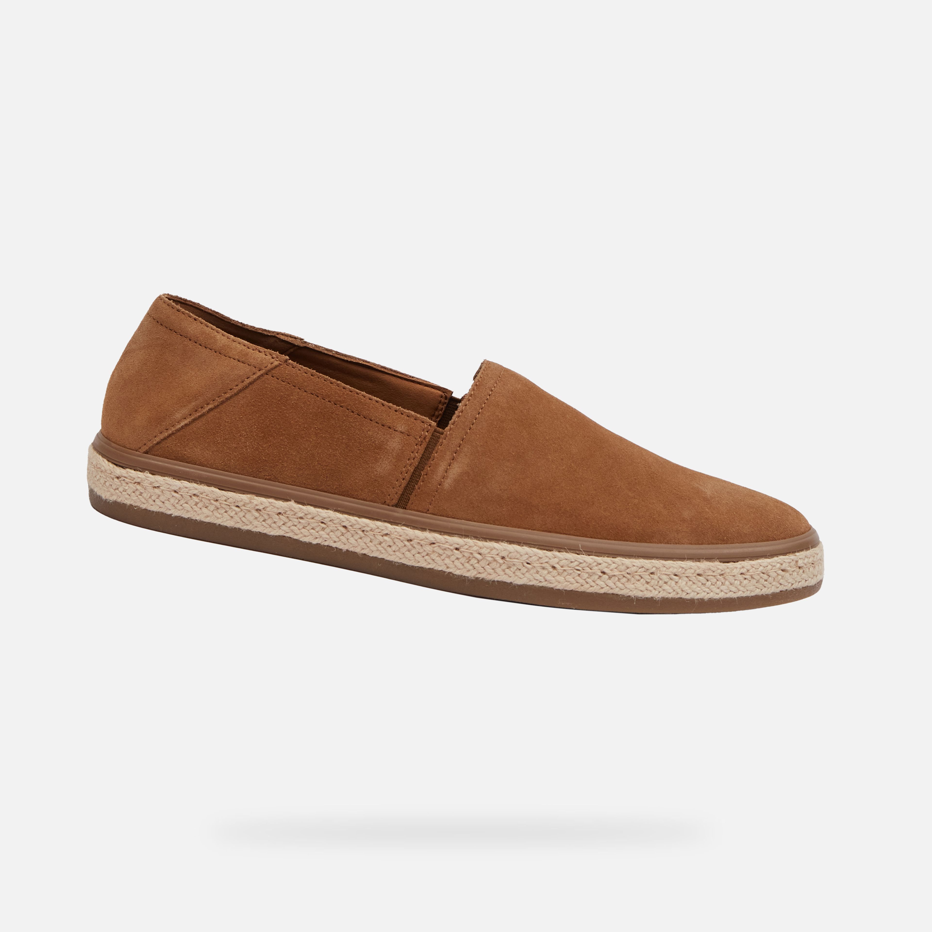 Světle hnědé pánské slip on espadrilky Geox Pantelleria