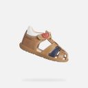 Żółte chłopięce sandały do nauki chodzenia Geox Sandal Macchia-Brązowa - 003