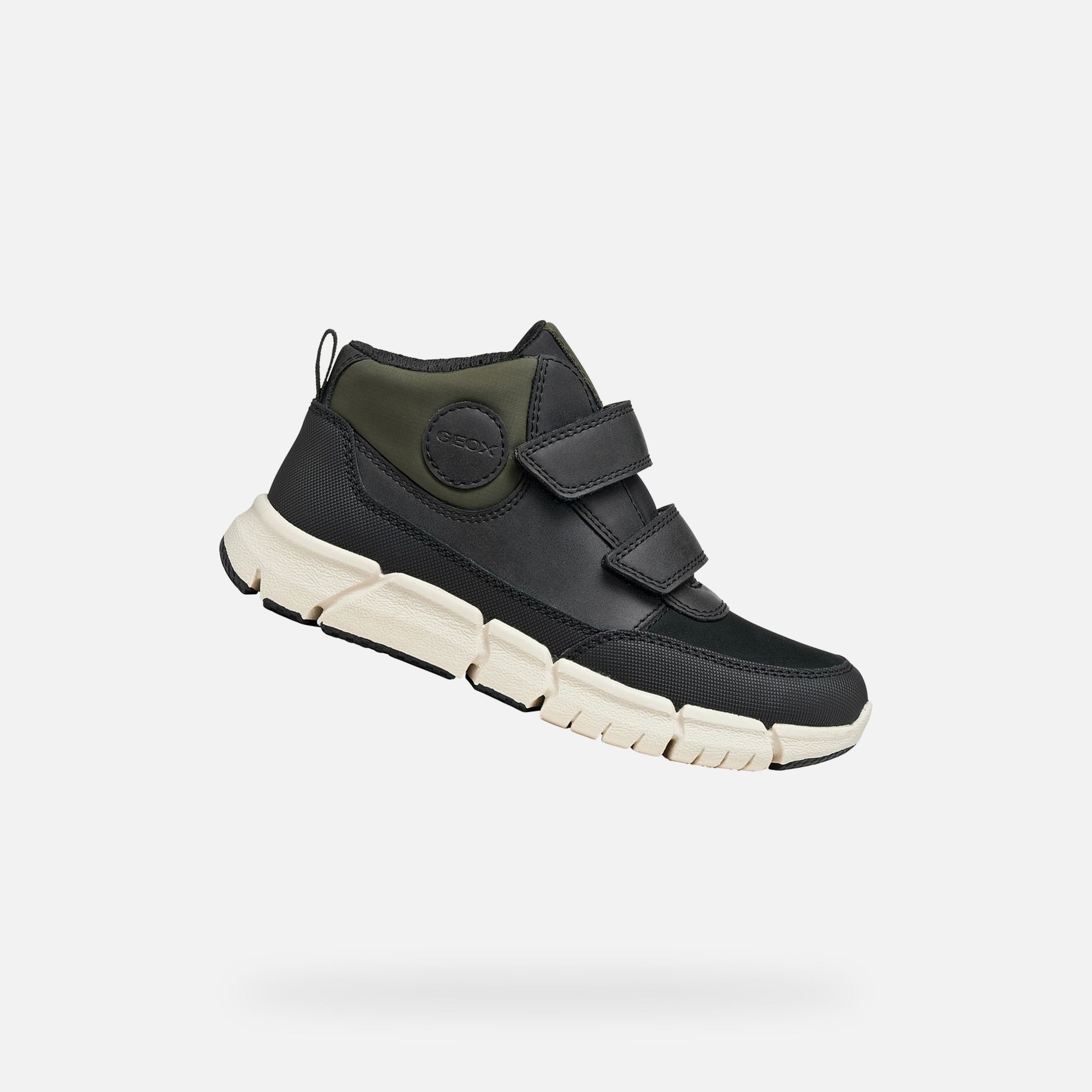 Čierna chlapčenská členková obuv Geox Flexyper - 001