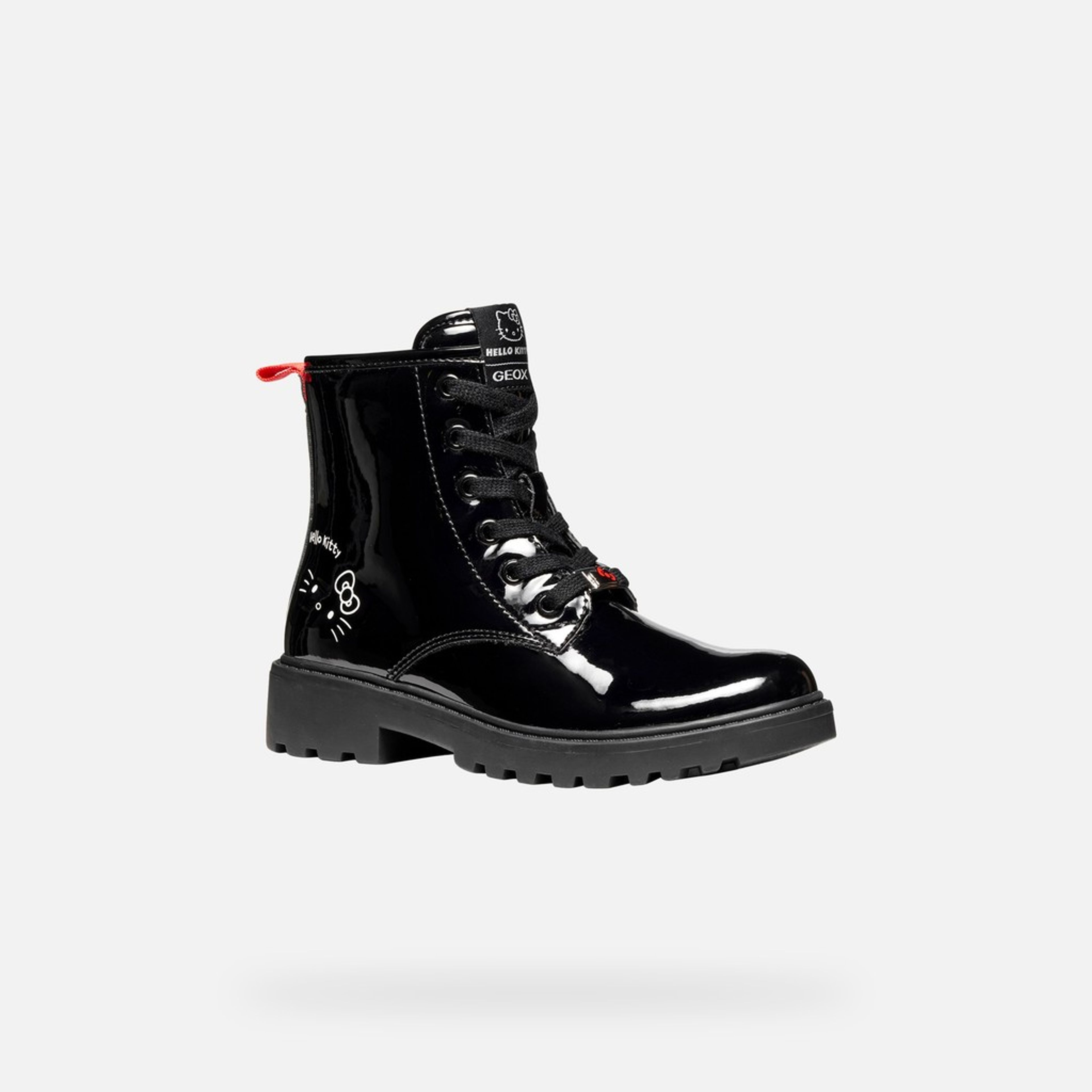 Čierna dievčenská členková obuv Geox Casey - 003