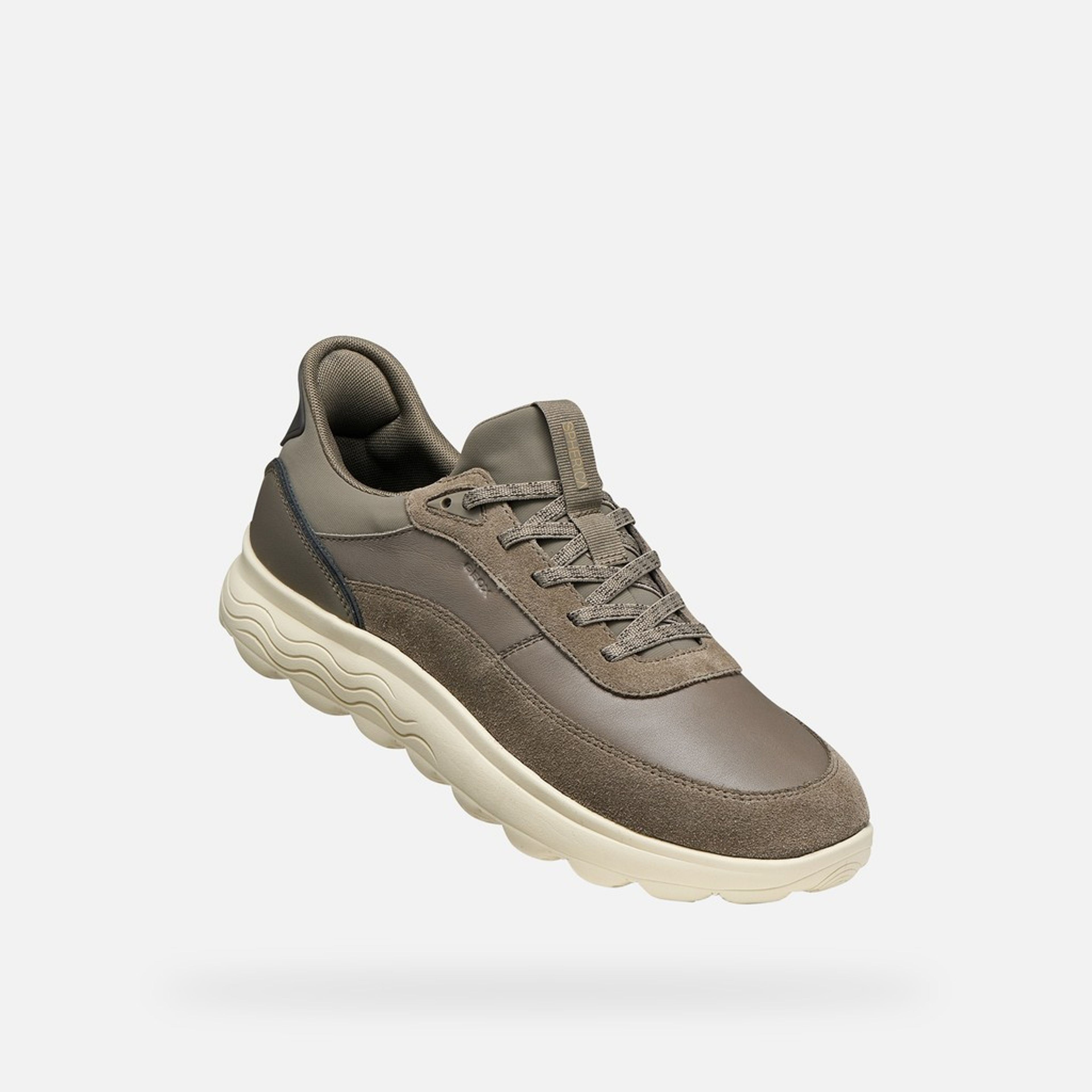 Sneakers gri deschis pentru bărbați Geox Spherica Plus - 005
