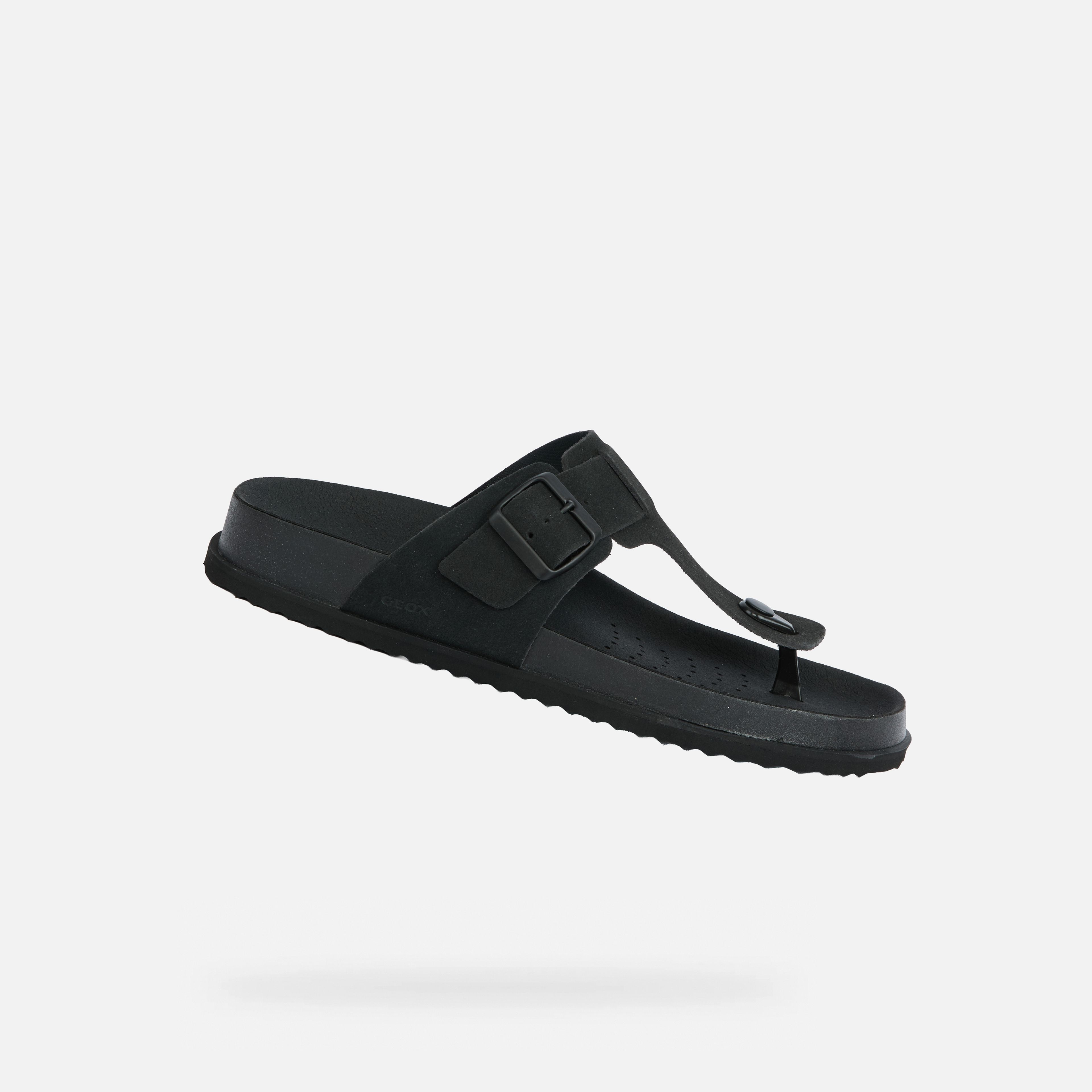 Čierne pánske šľapky Geox Parnaiba