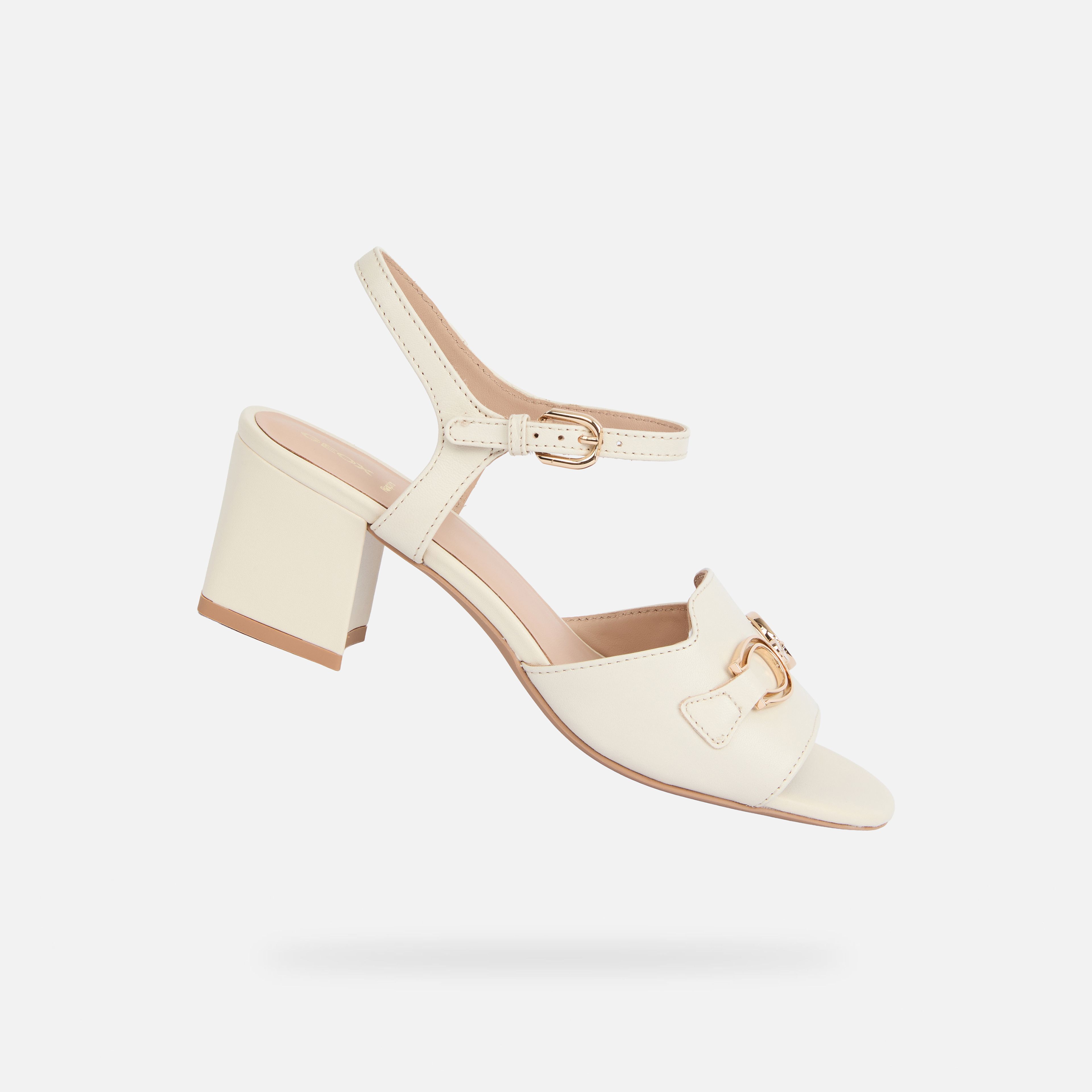 Krémové dámske sandále Geox New Eraklia 50