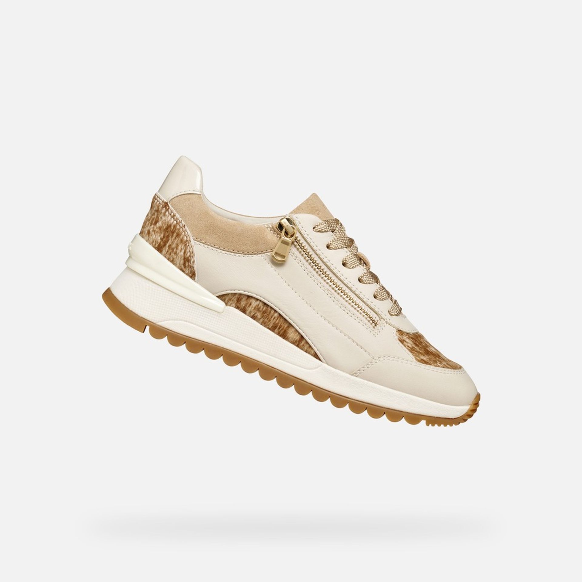 Sneakers crem pentru femei Geox Desya - 001
