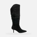 Czarne kozaki damskie Geox Kleopy-Czarna - 001
