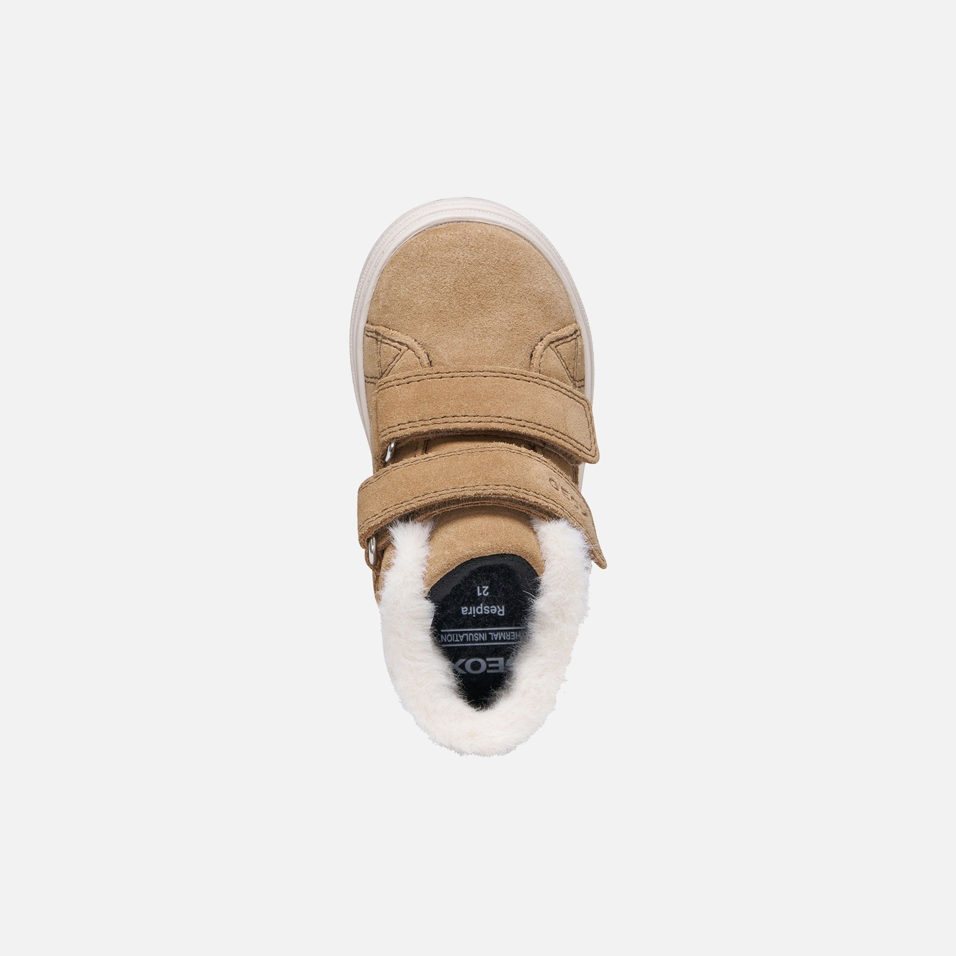 Sneakers maro închis pentru fete Geox Nashik WPF - 006