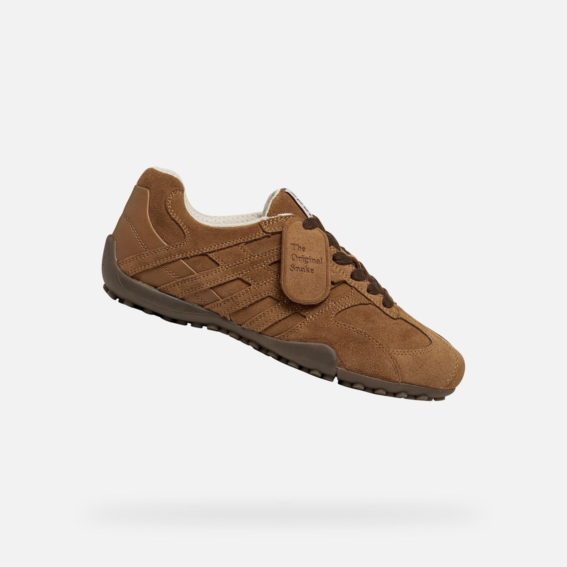 Hnedé dámske tenisky Geox Snake - 001