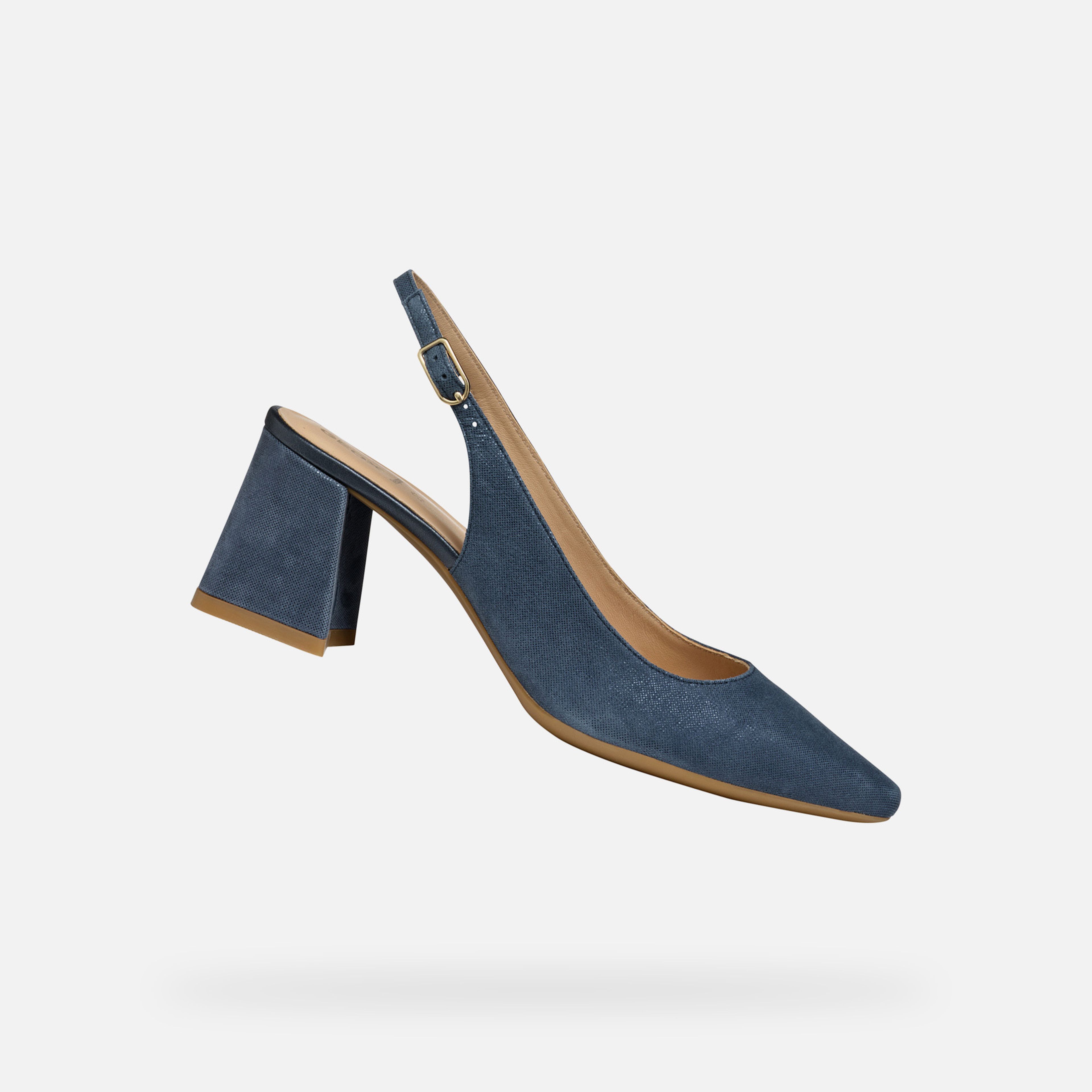 Granatowe damskie sandały Geox Giselda