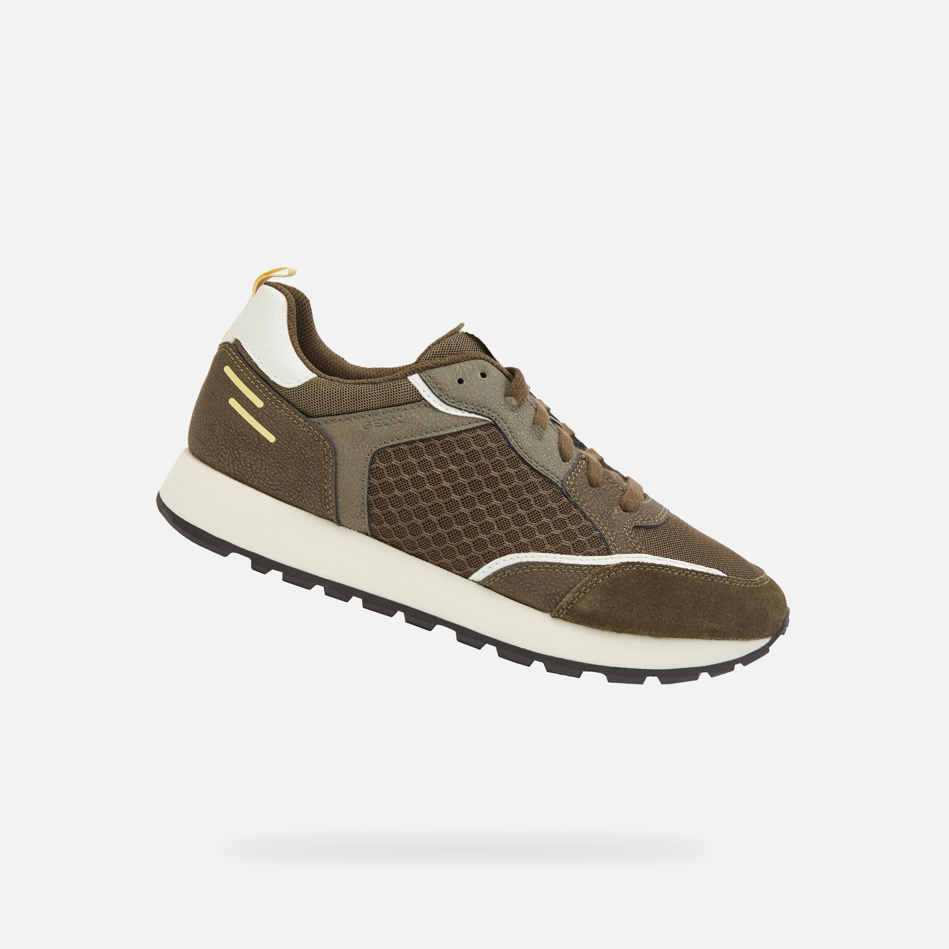 Khaki pánske tenisky Geox Partenio