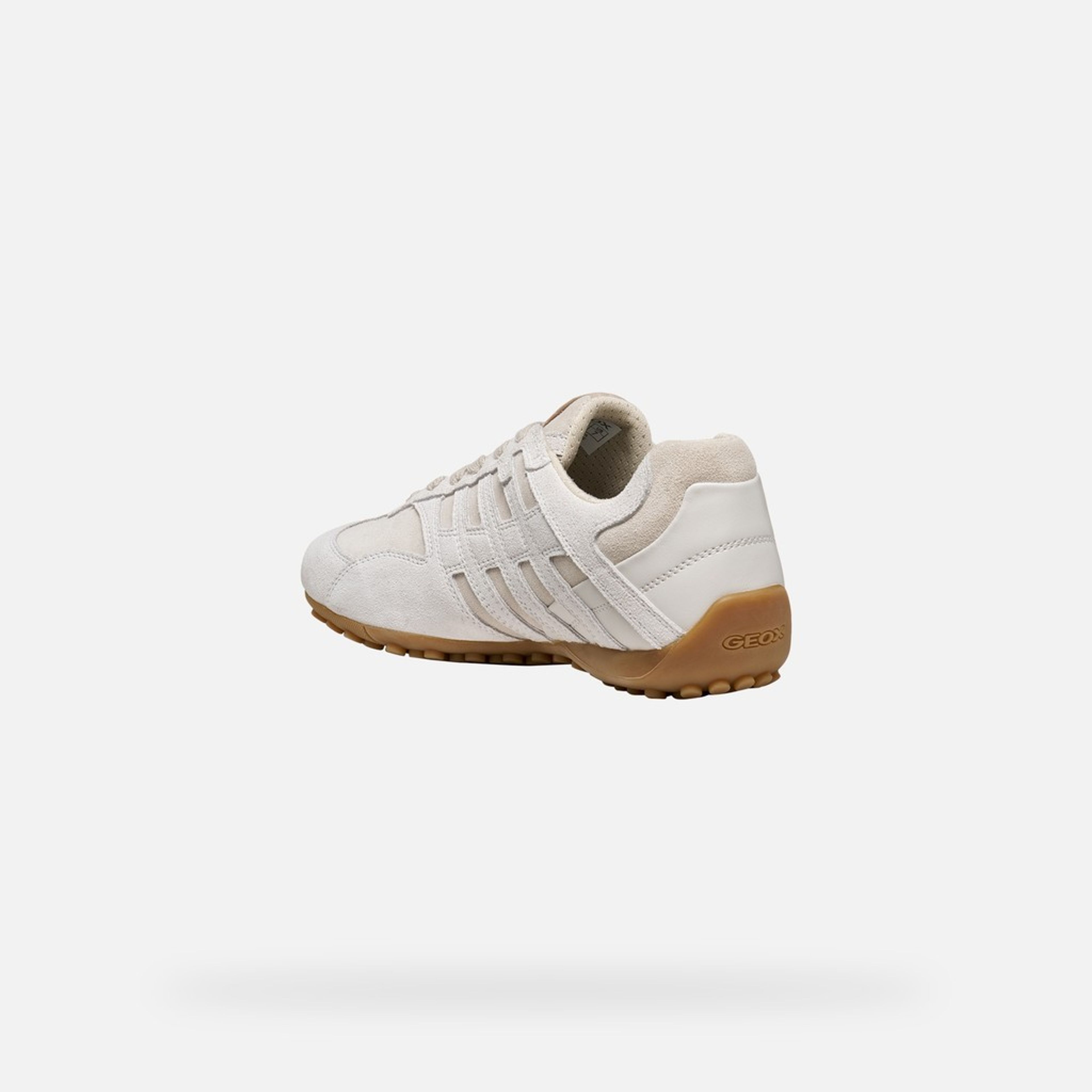 Krémové dámské tenisky Geox Snake - 008
