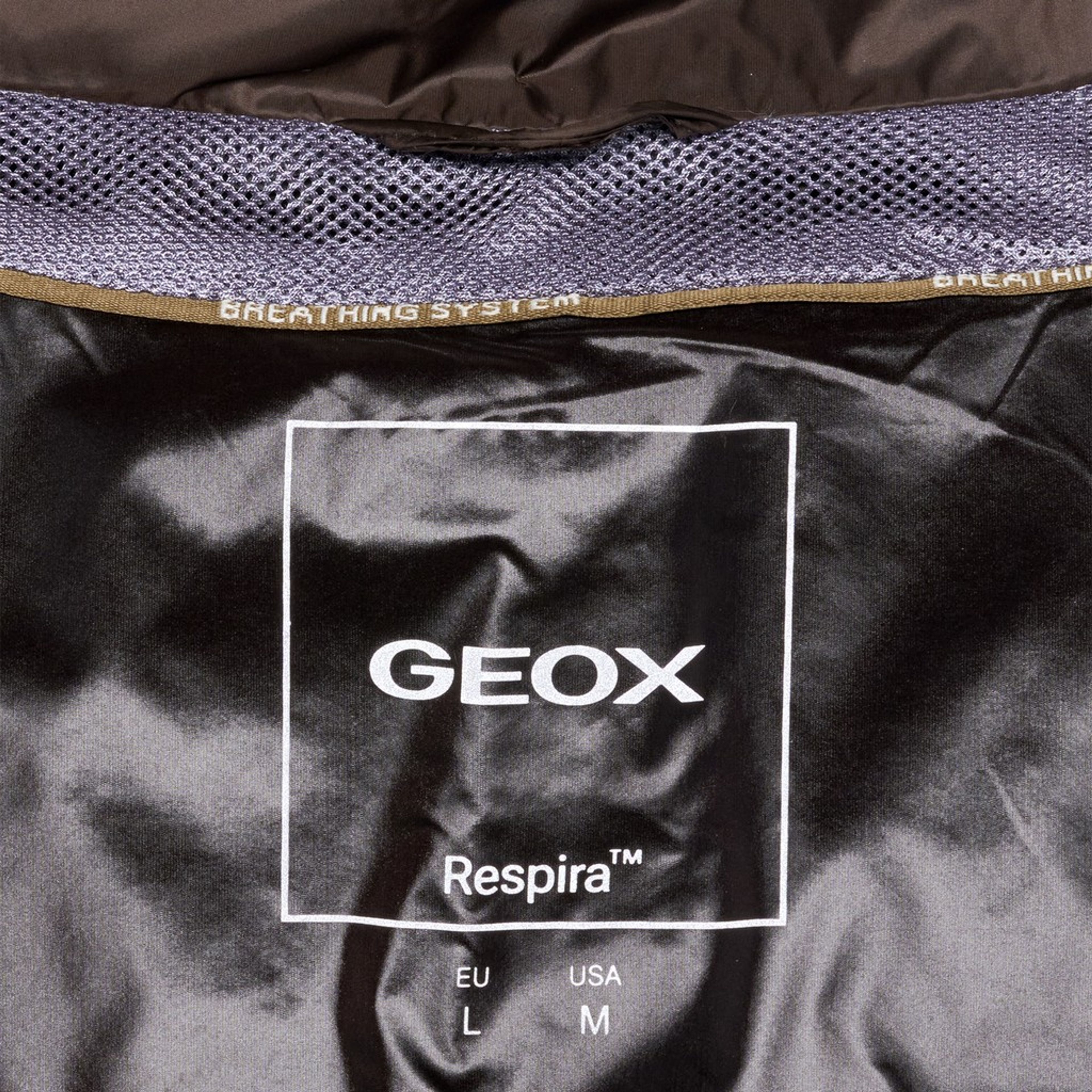 Brązowa męska kurtka puchowa Geox Warrens - 010