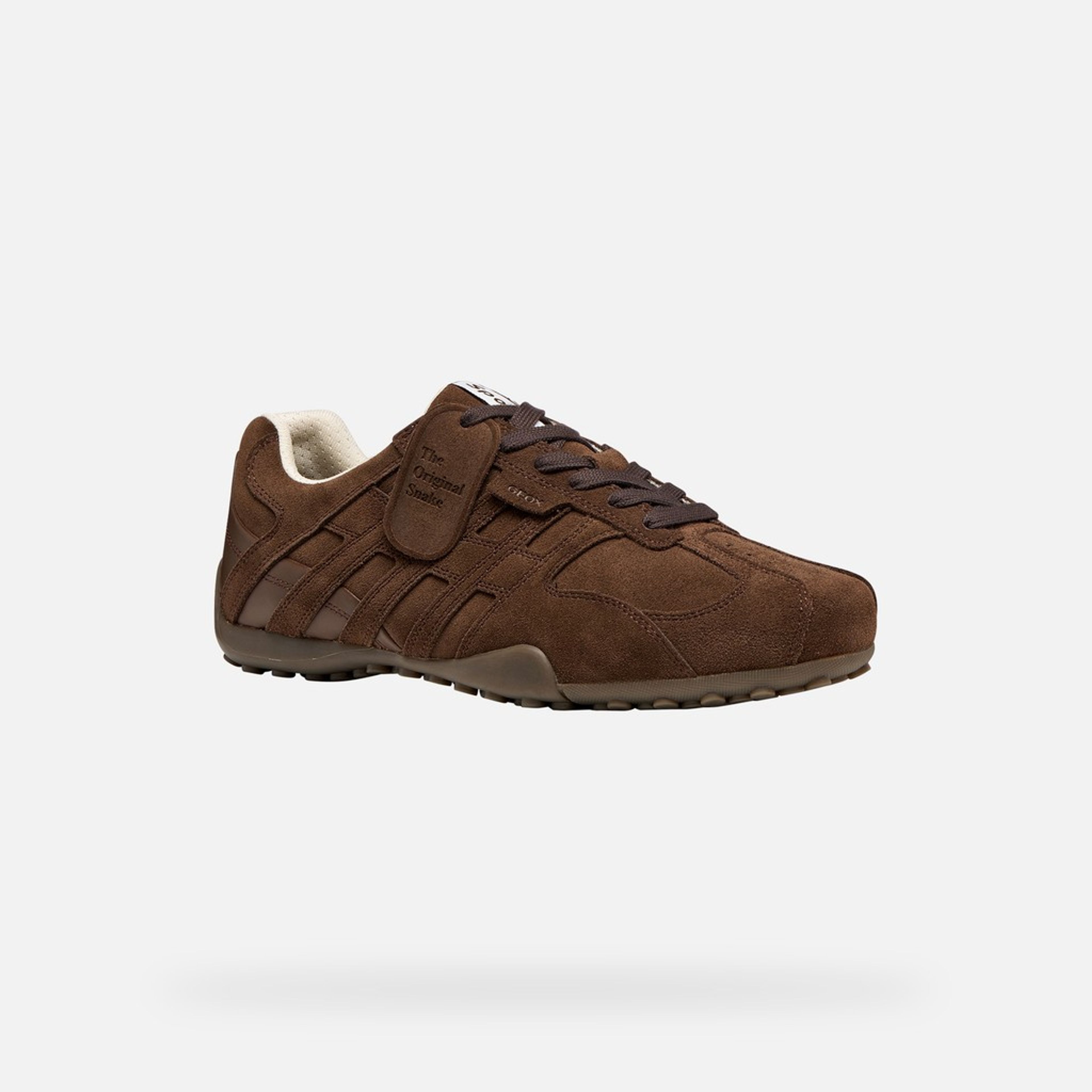 Sneakers maro închis pentru bărbați Geox Snake - 003