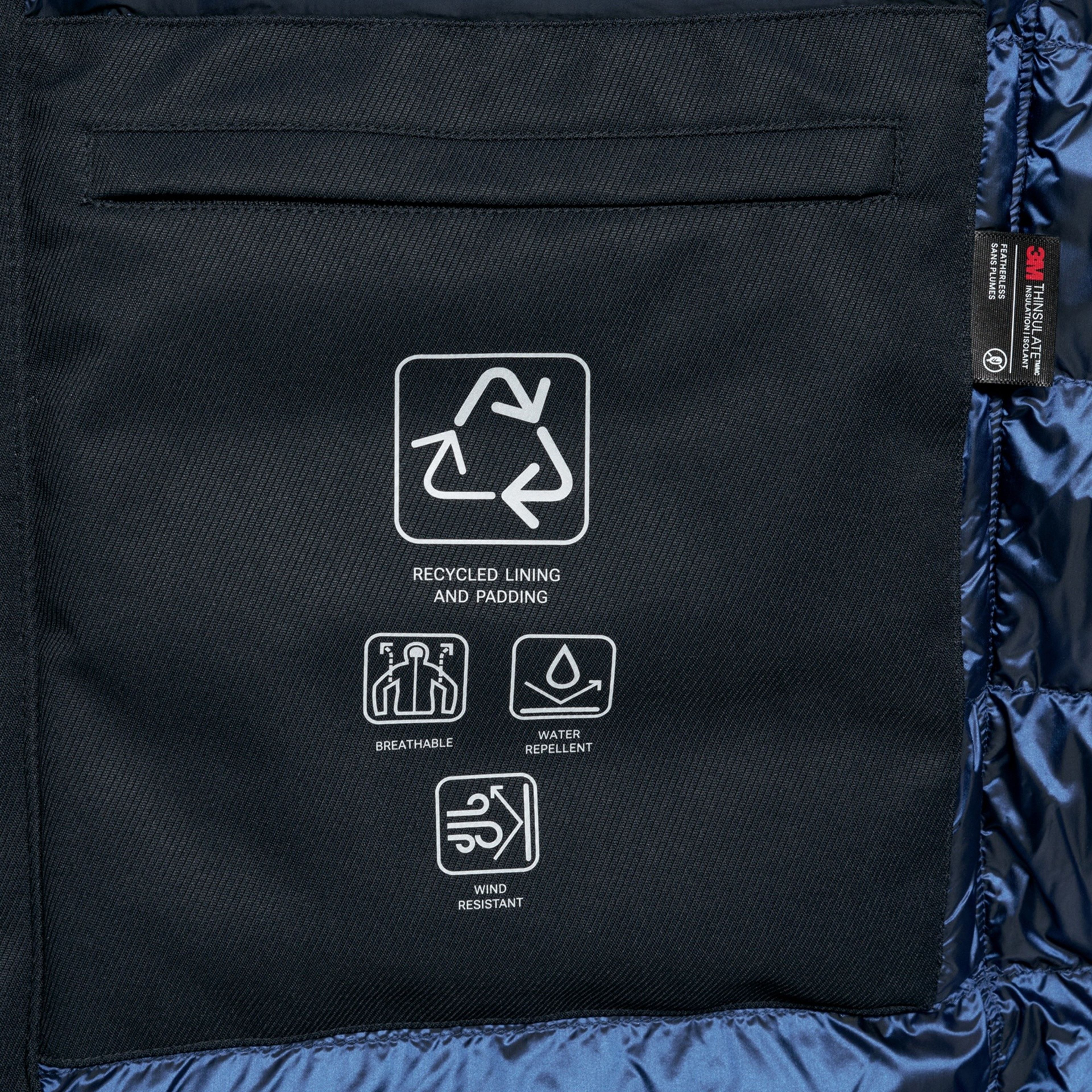 Tmavomodrá pánska bunda Geox Aerantis - 012