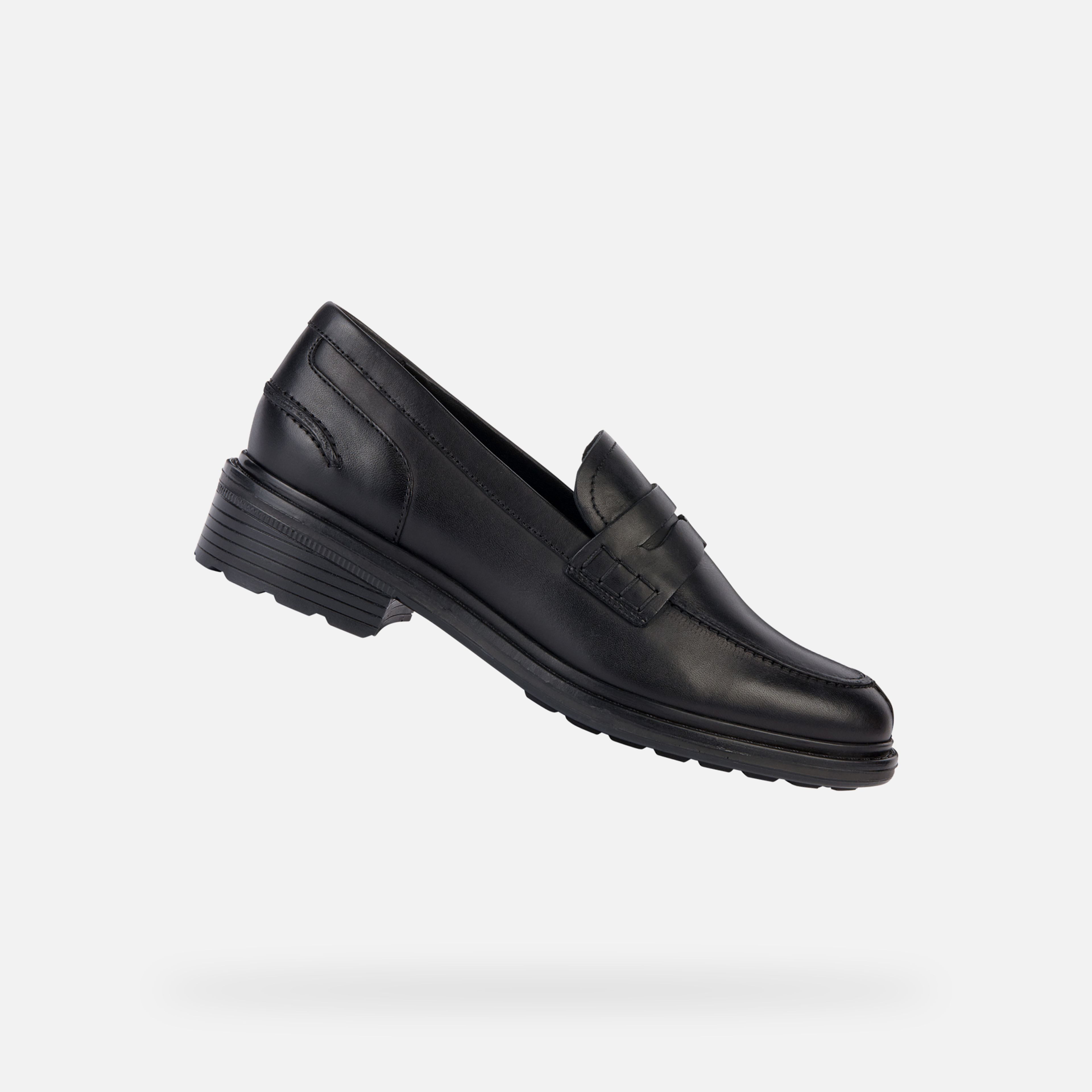 Čierne dámske mokasíny Geox Walk Pleasure