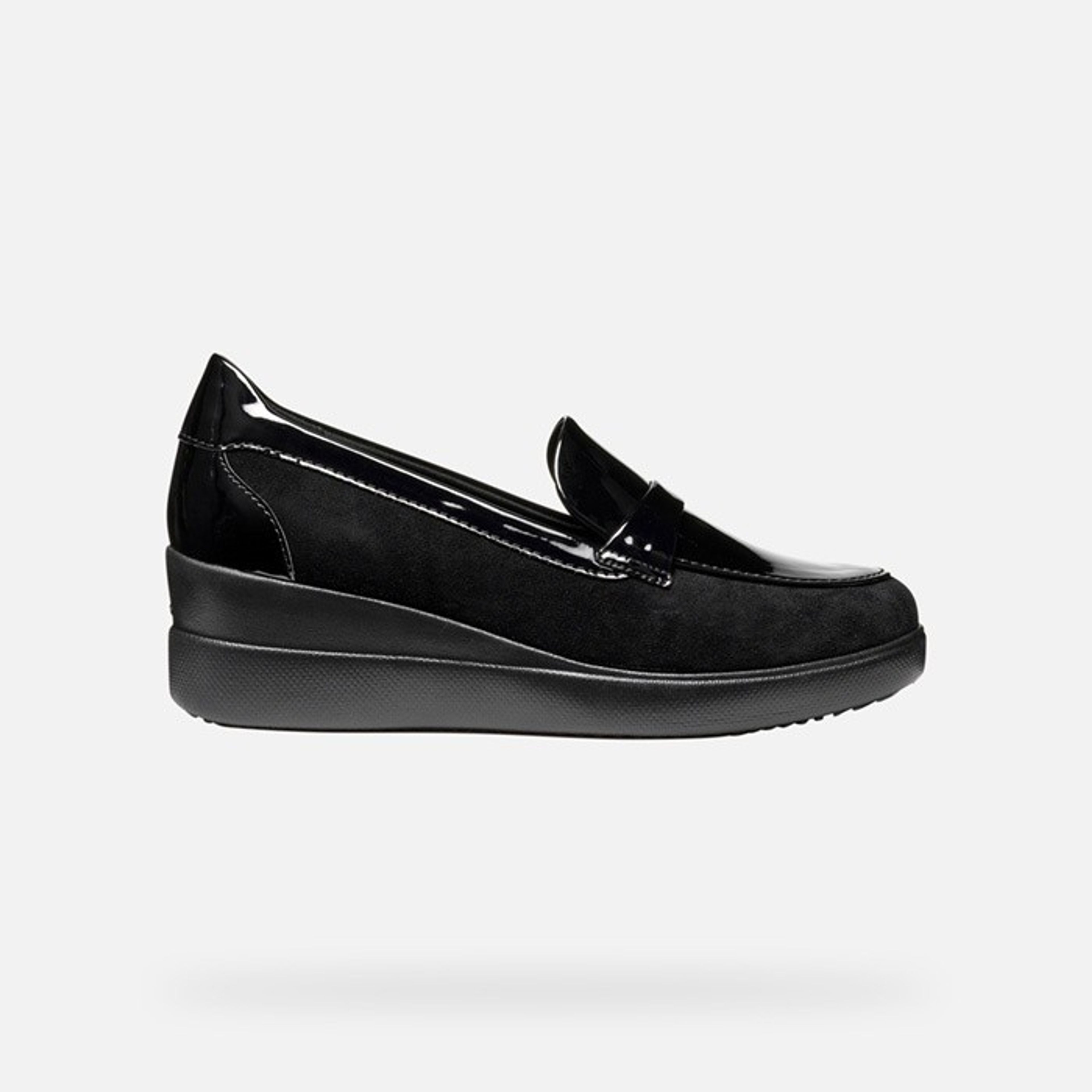 Černé dámské mokasíny Geox Stardust - 009