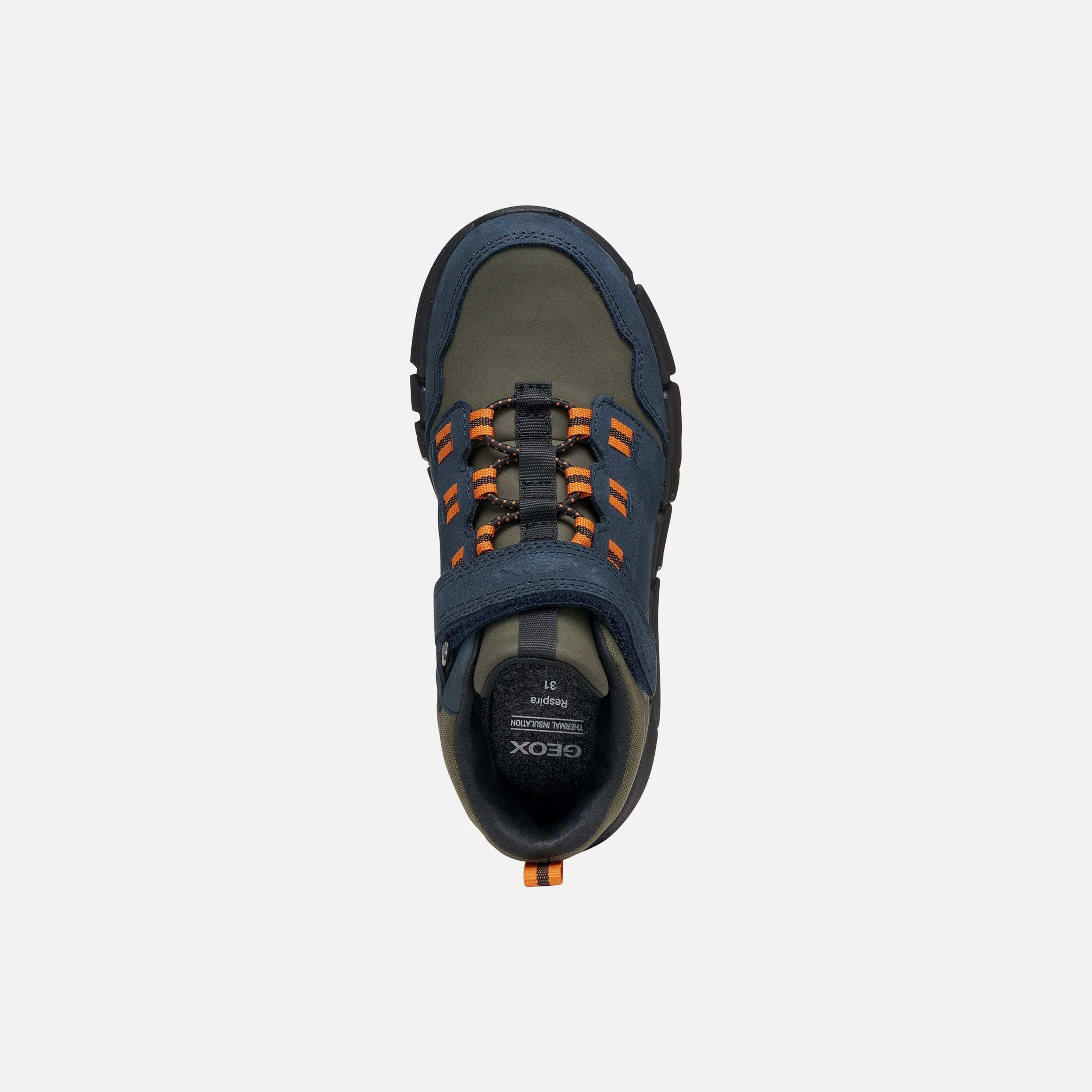 Granatowe buty za kostkę chłopięce Geox Flexyper B ABX - 006