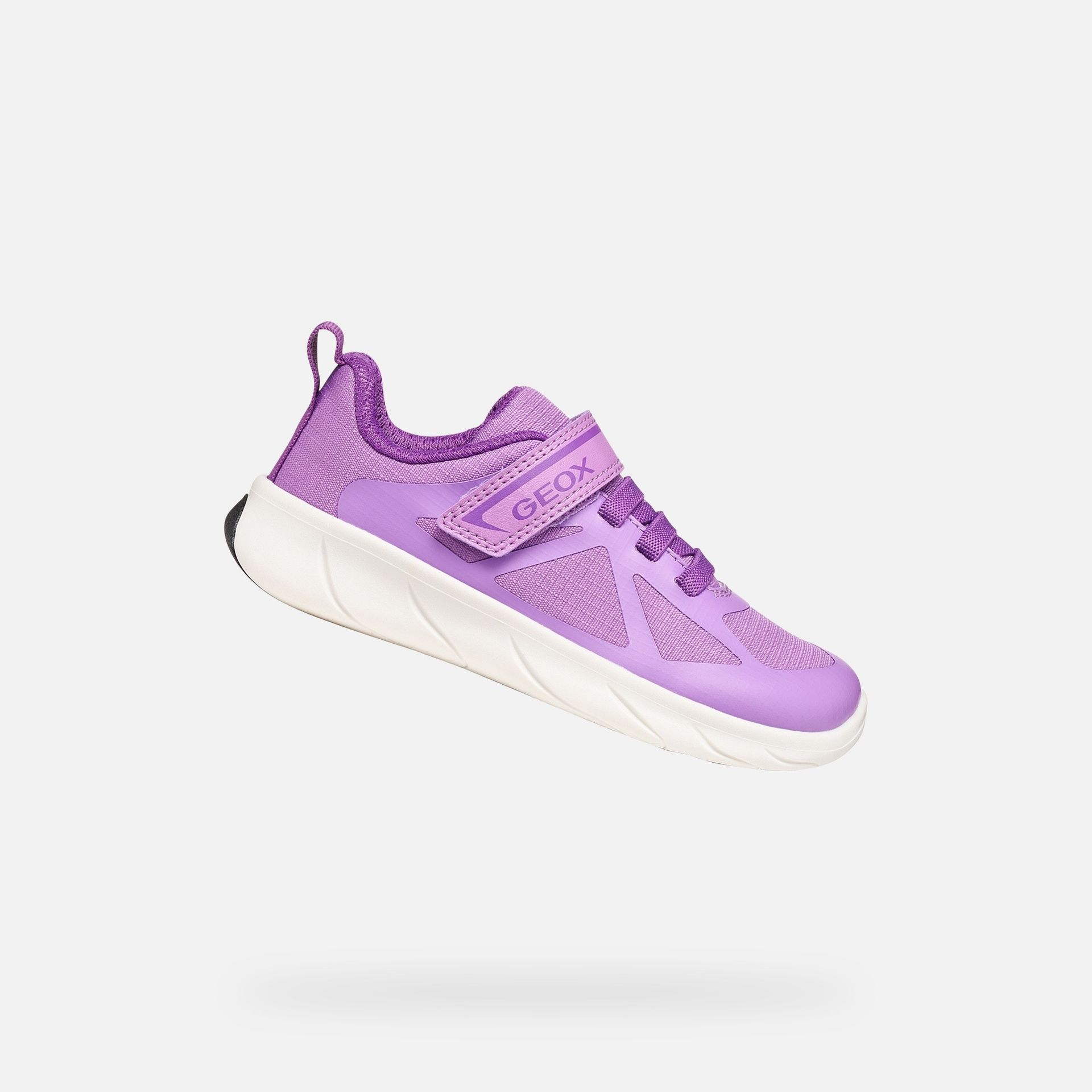 Fioletowe dziewczęce tenisówki Geox Foot-run - 001