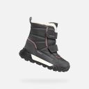 Czarne dziewczęce buty za kostkę Geox Trekkyup AB-Ciemna szara - 002