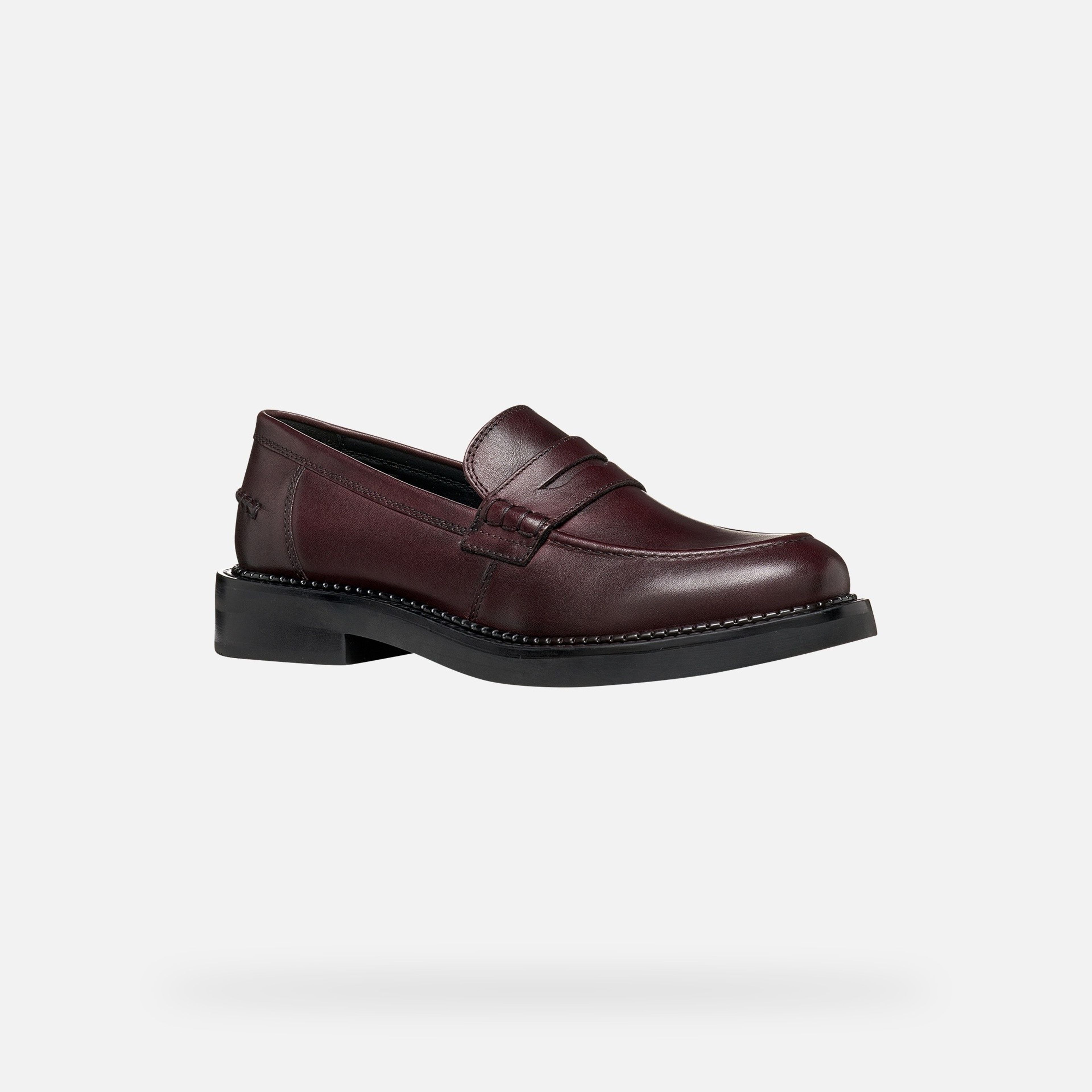 Tmavě hnědé dámské mokasíny Geox Serilda - 004