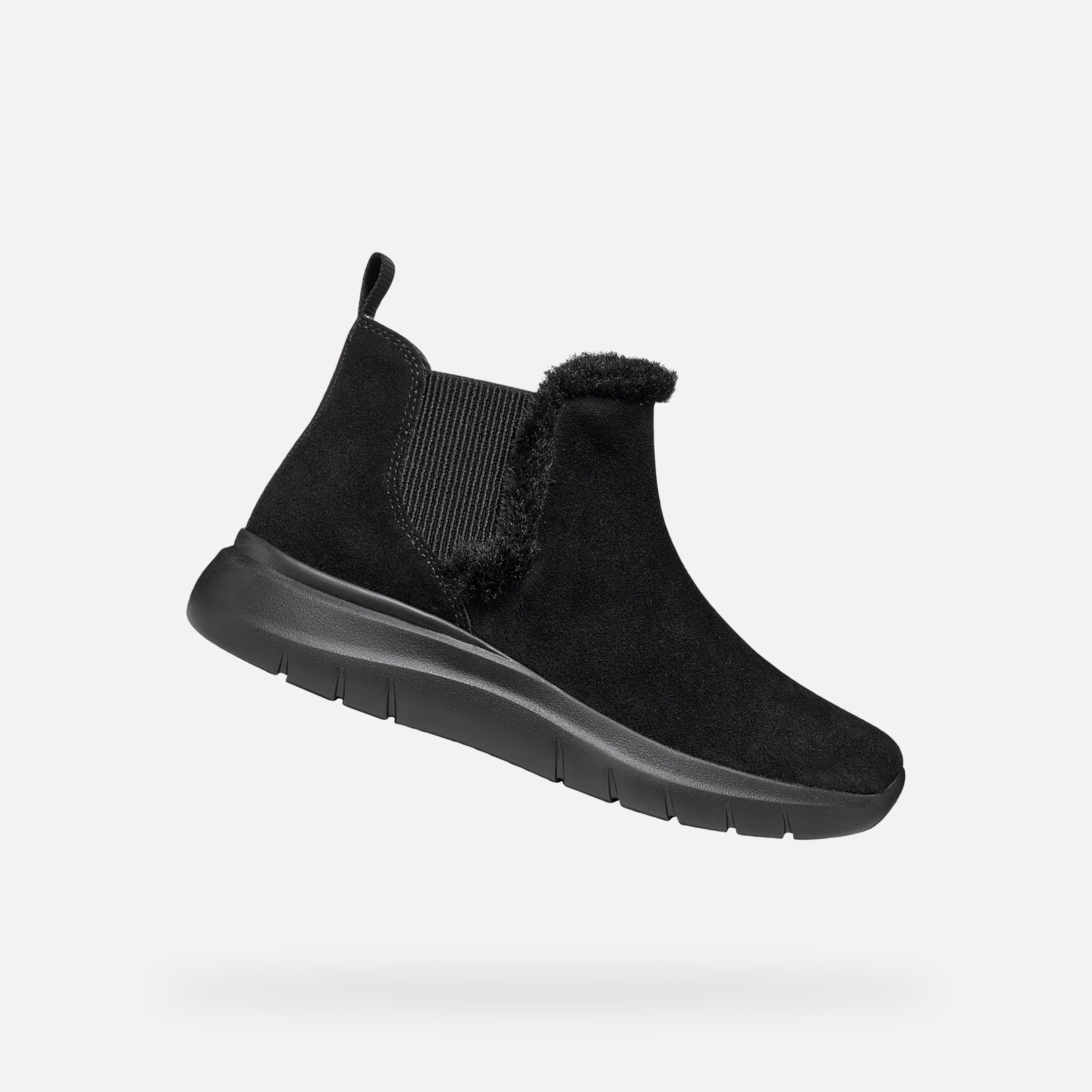 Čierna dámska členková obuv Geox Plummery - 001