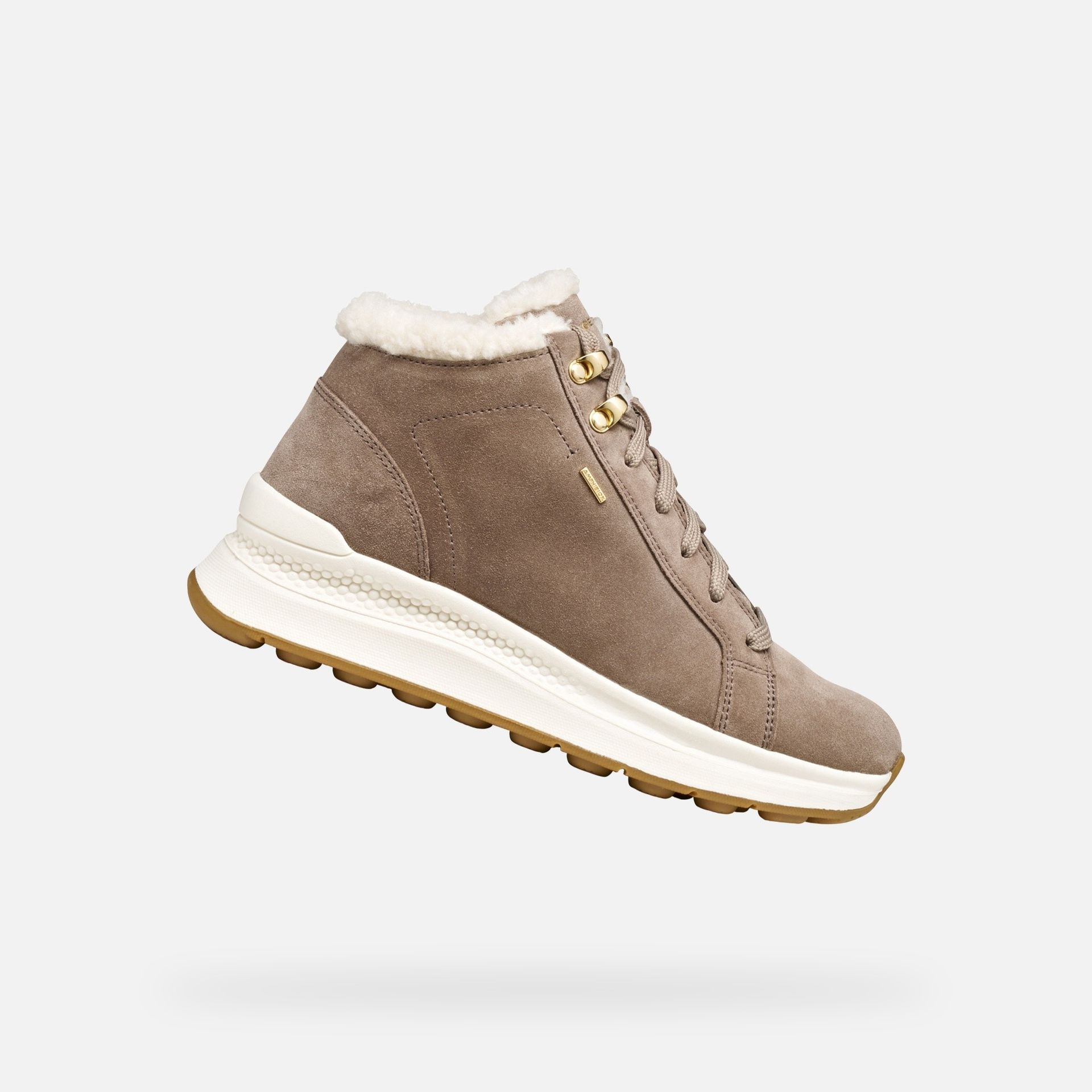 Sneakers maro închis pentru femei Geox Spherica Actif X2 - 001