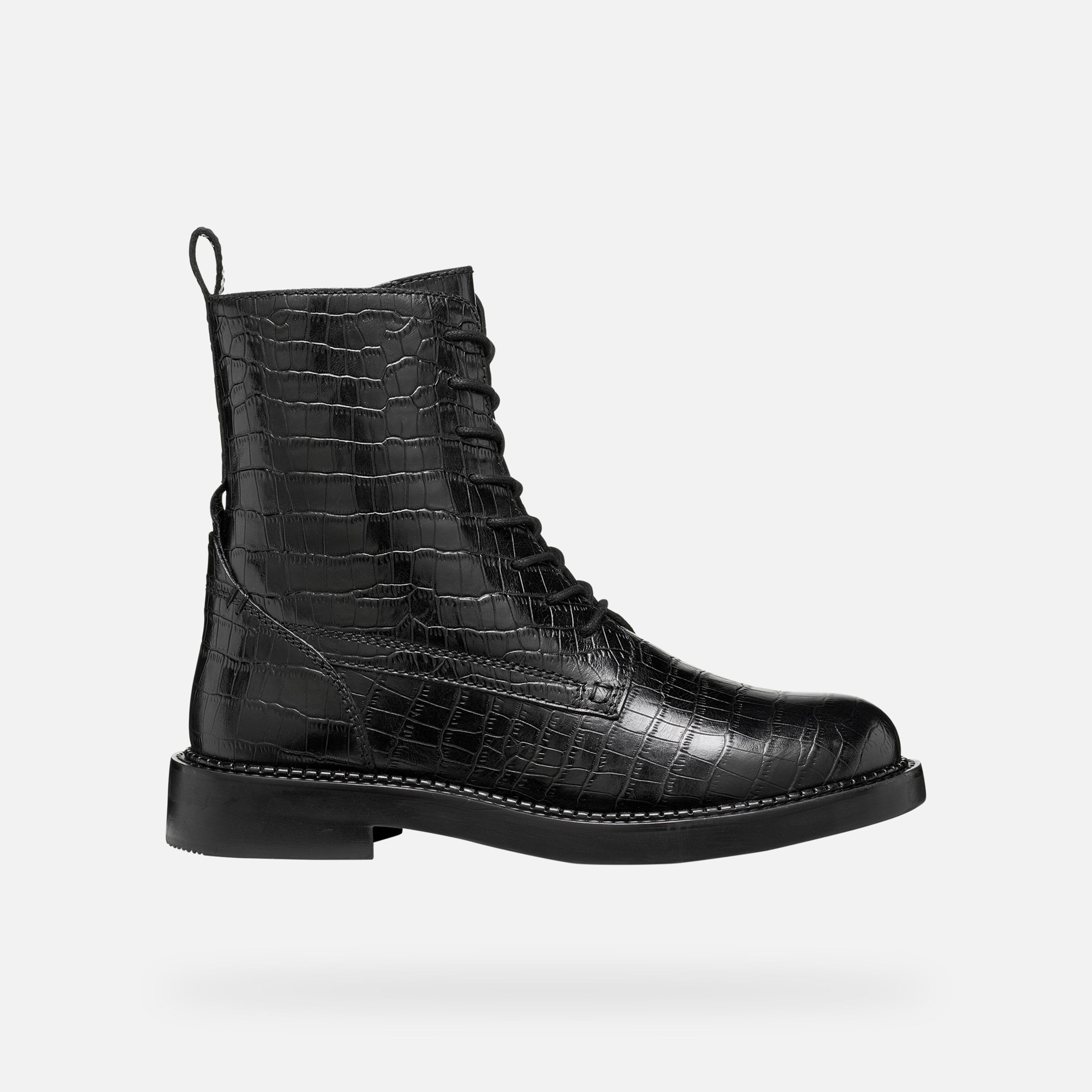 Čierna dámska členková obuv Geox Serilda - 002